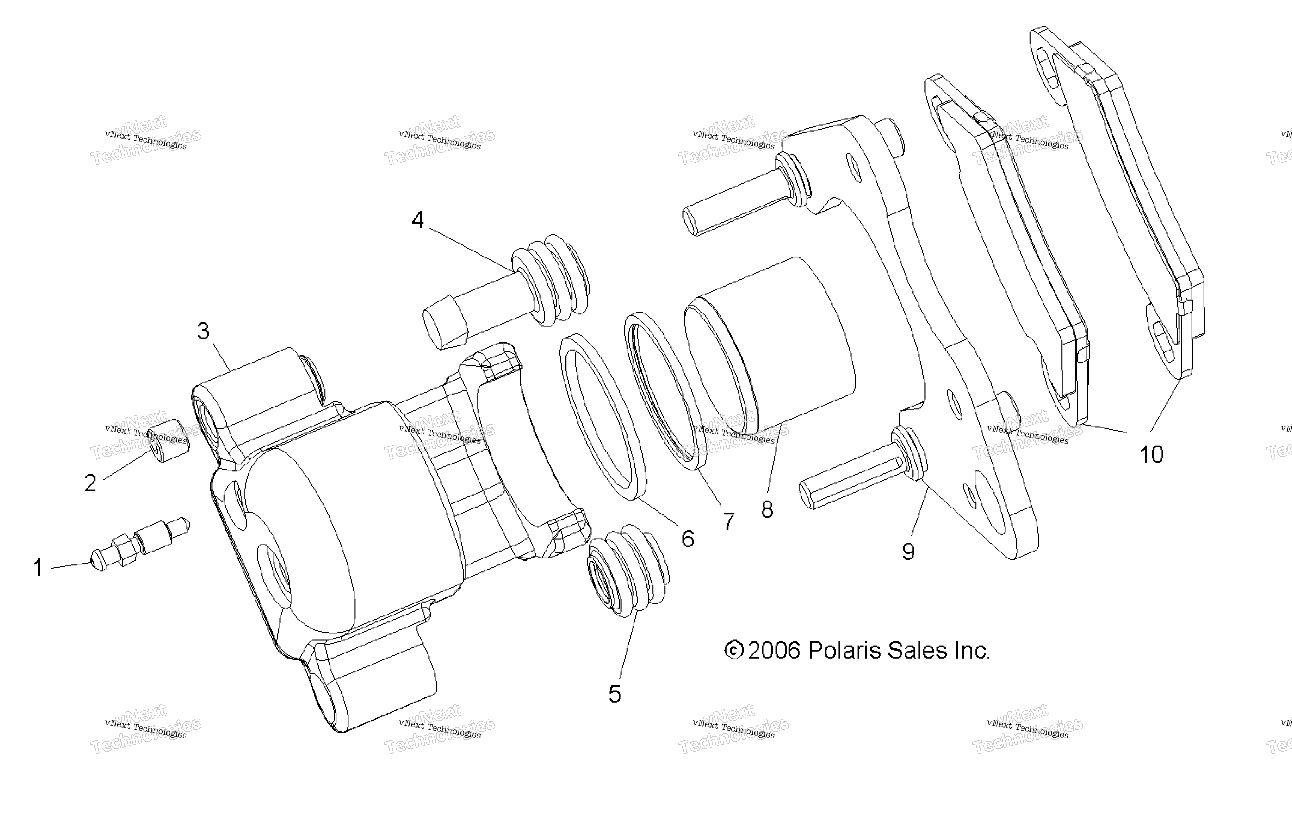 Тормоз Caliper, Front