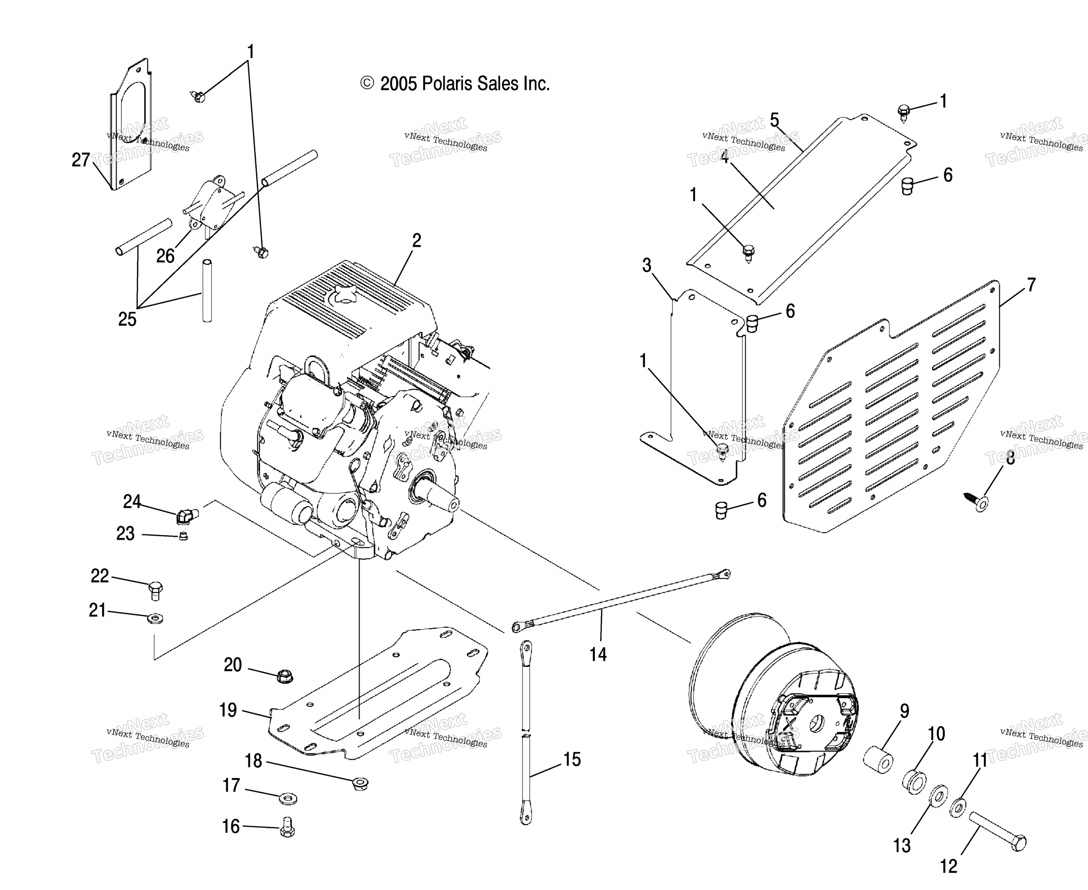 Двигатель Mounting