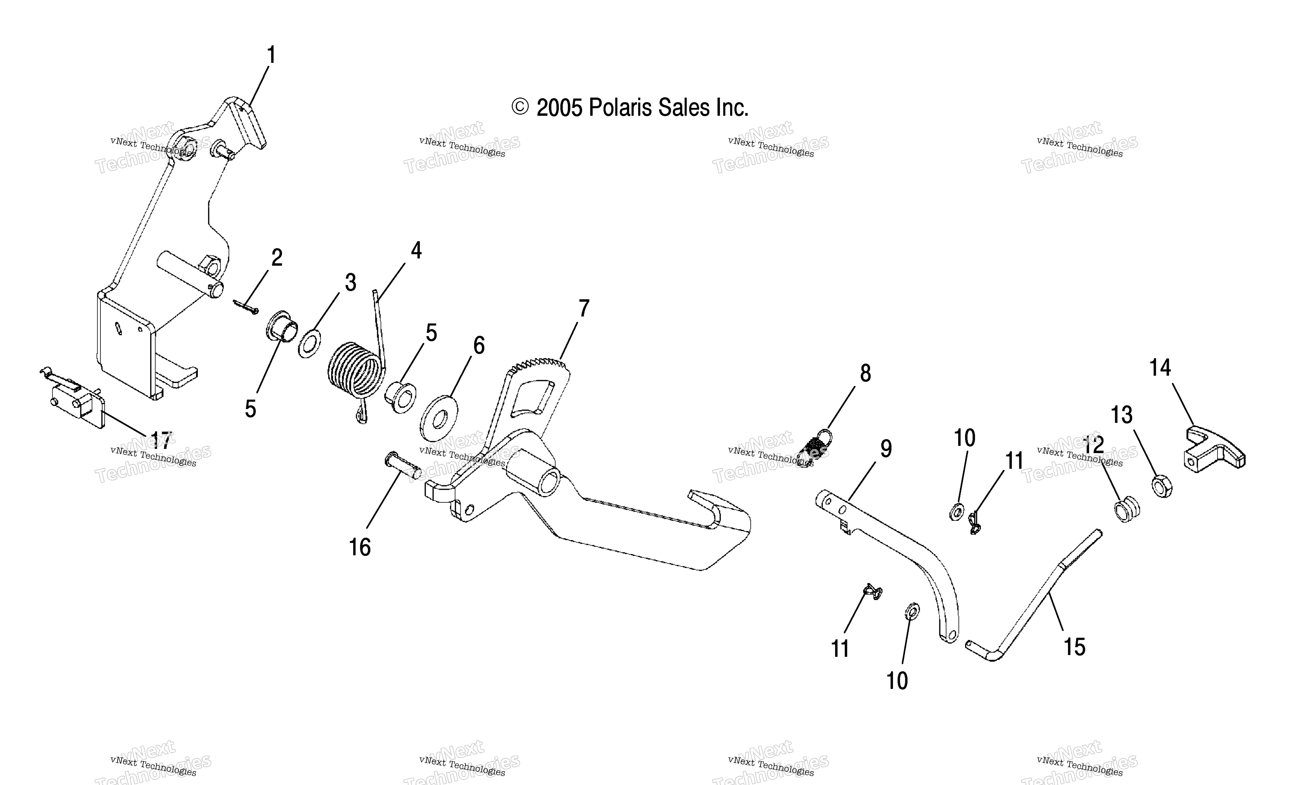 Park тормоз Pedal R06rd50ab / Ac