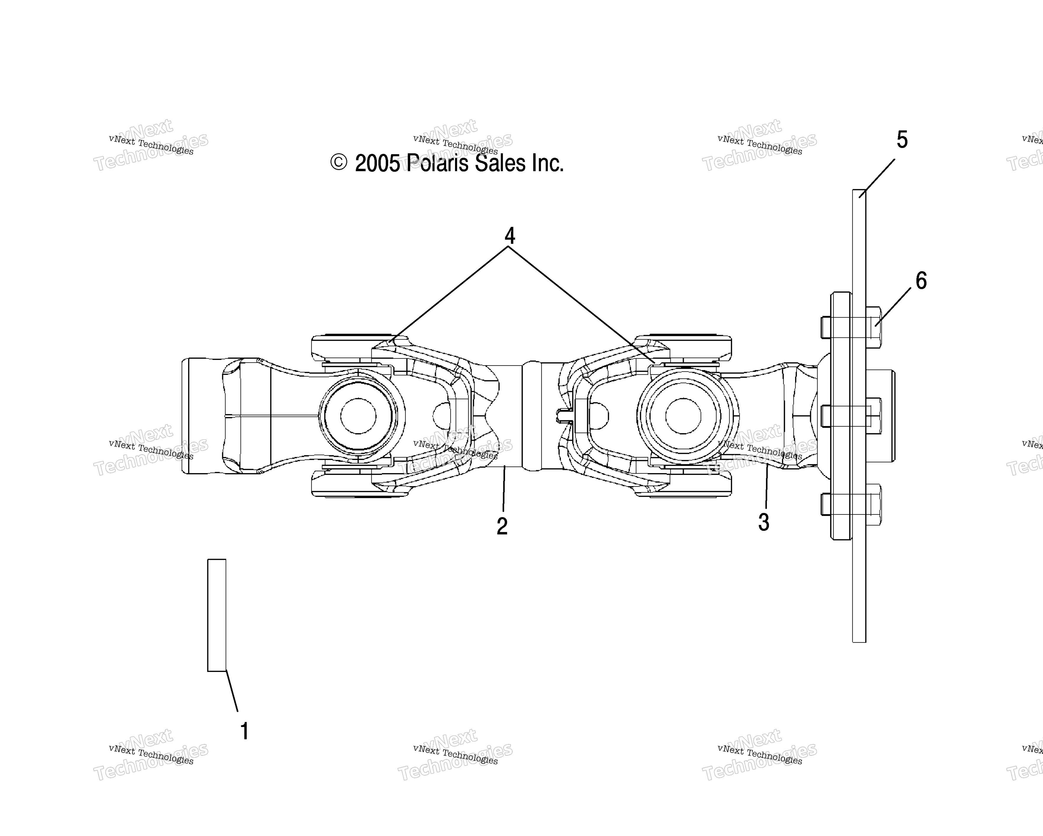 Prop Shaft, задний R06rd50ab / Ac