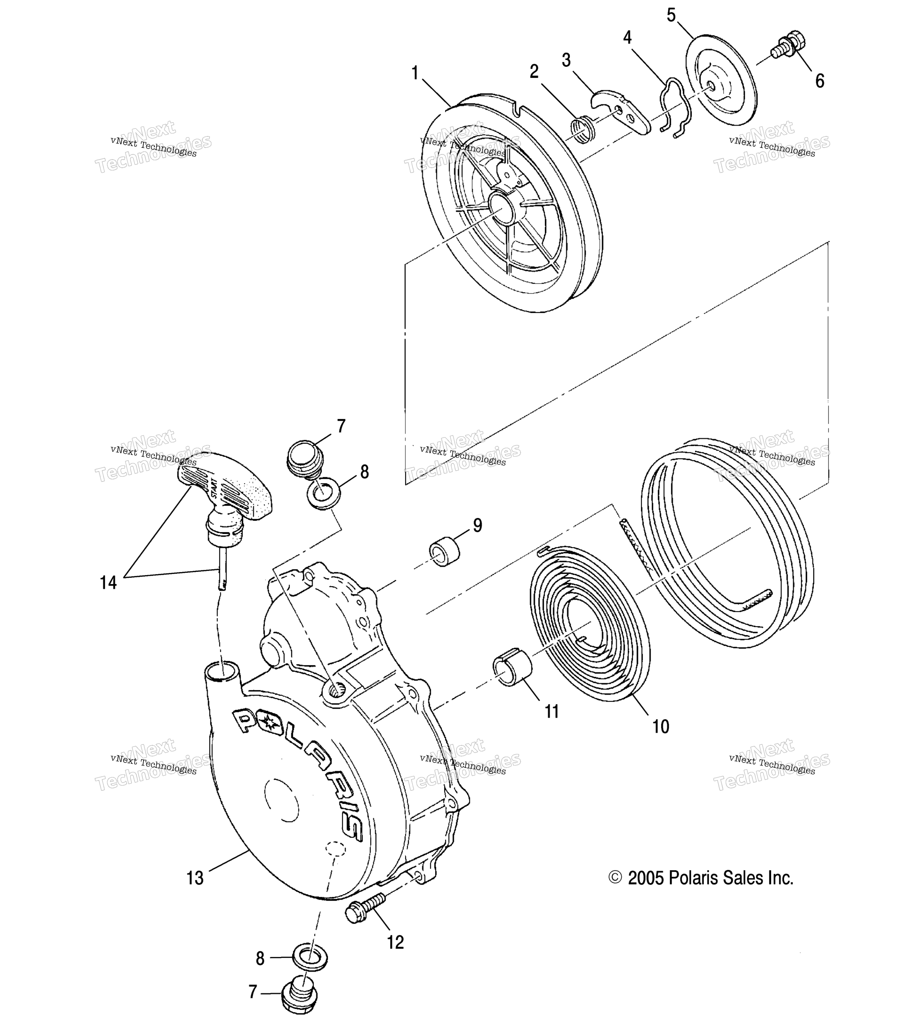 Ручной стартер Starter R06rd50ab/Ac