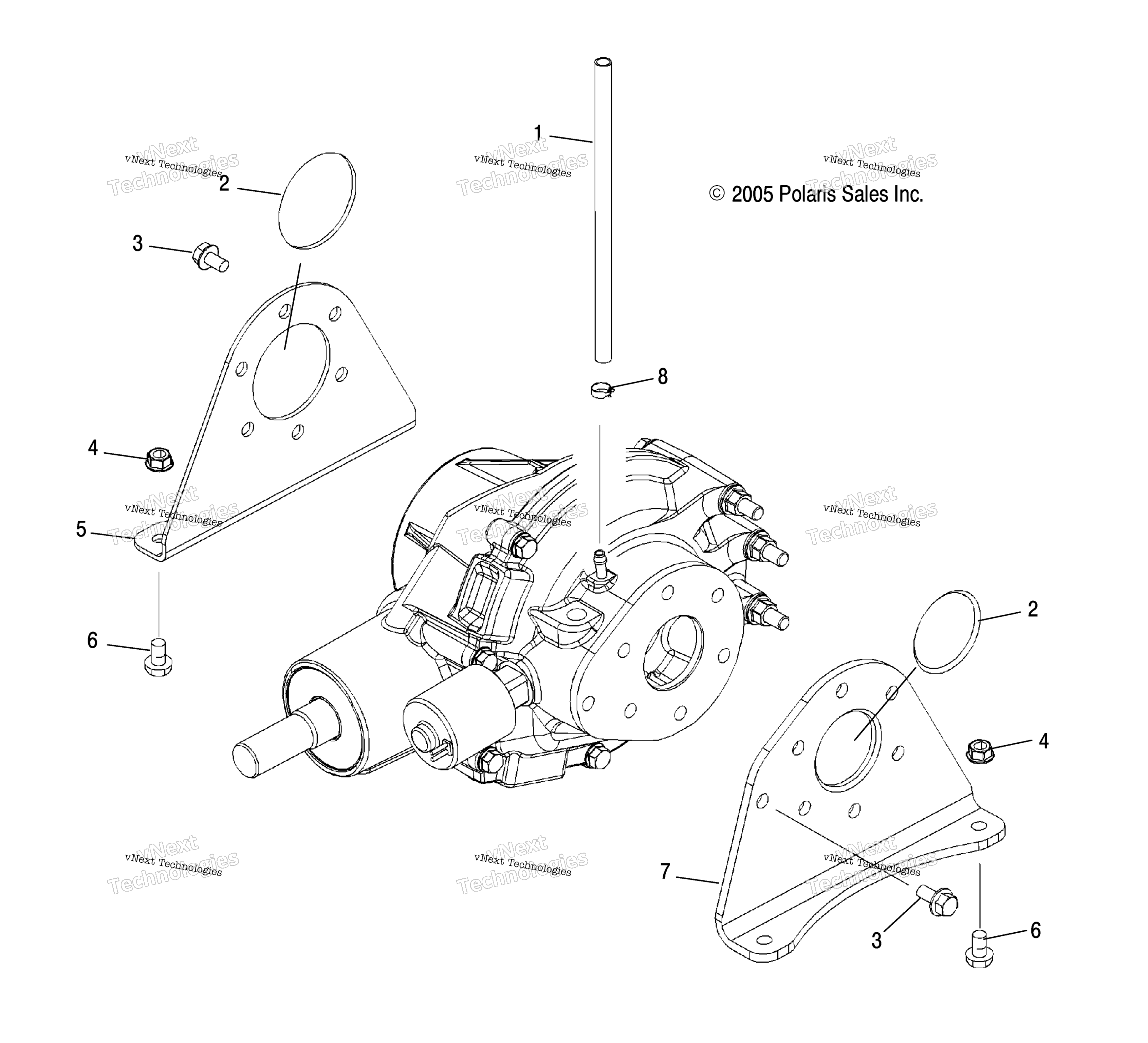 Картер редуктора Mounting, Rear /Ab/Ac/Ad/Ae/Af