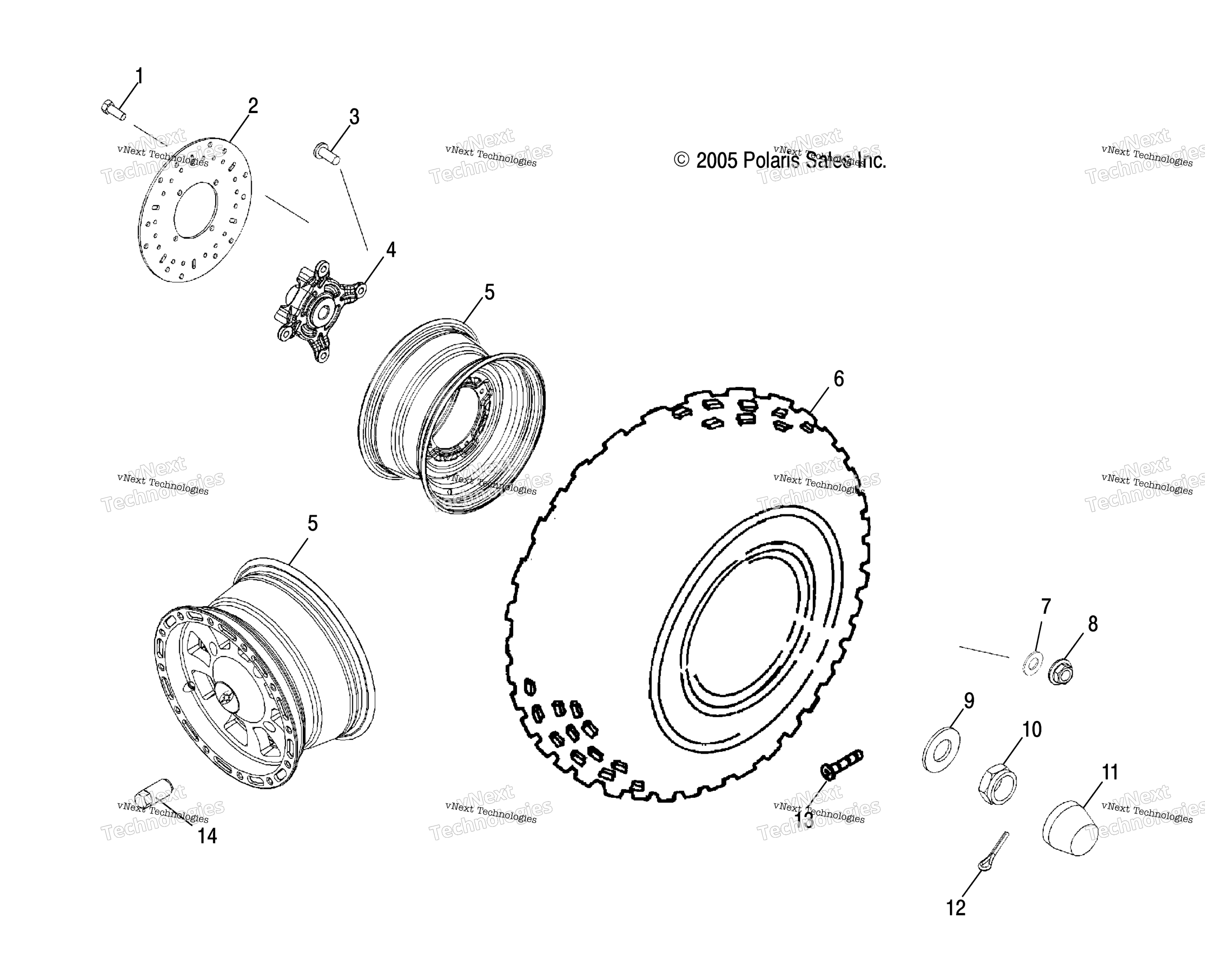 Wheel, передний / Ab / Ac / Ad / Ae / Af