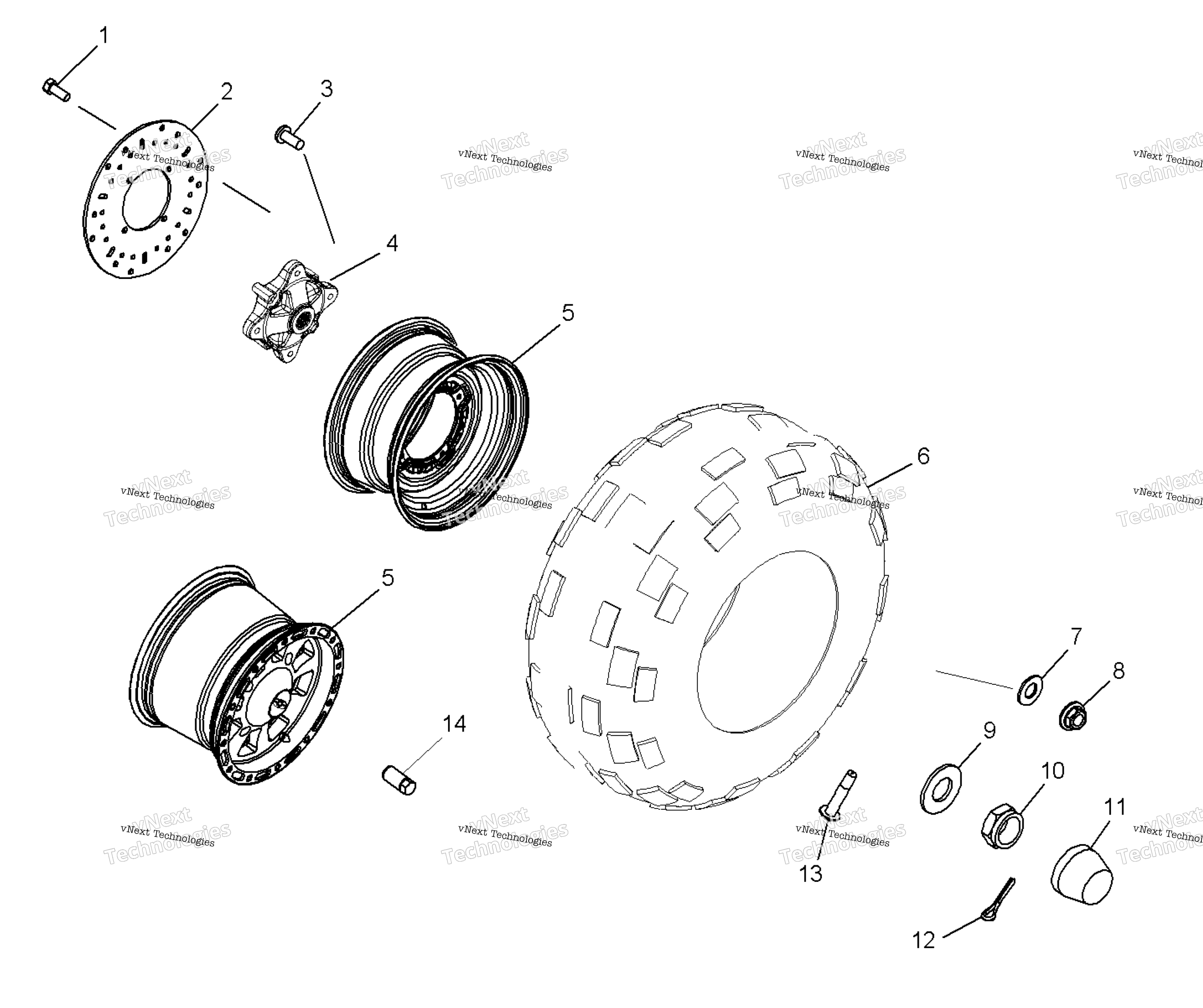 Wheel, задний / Ab / Ac / Ad / Ae / Af