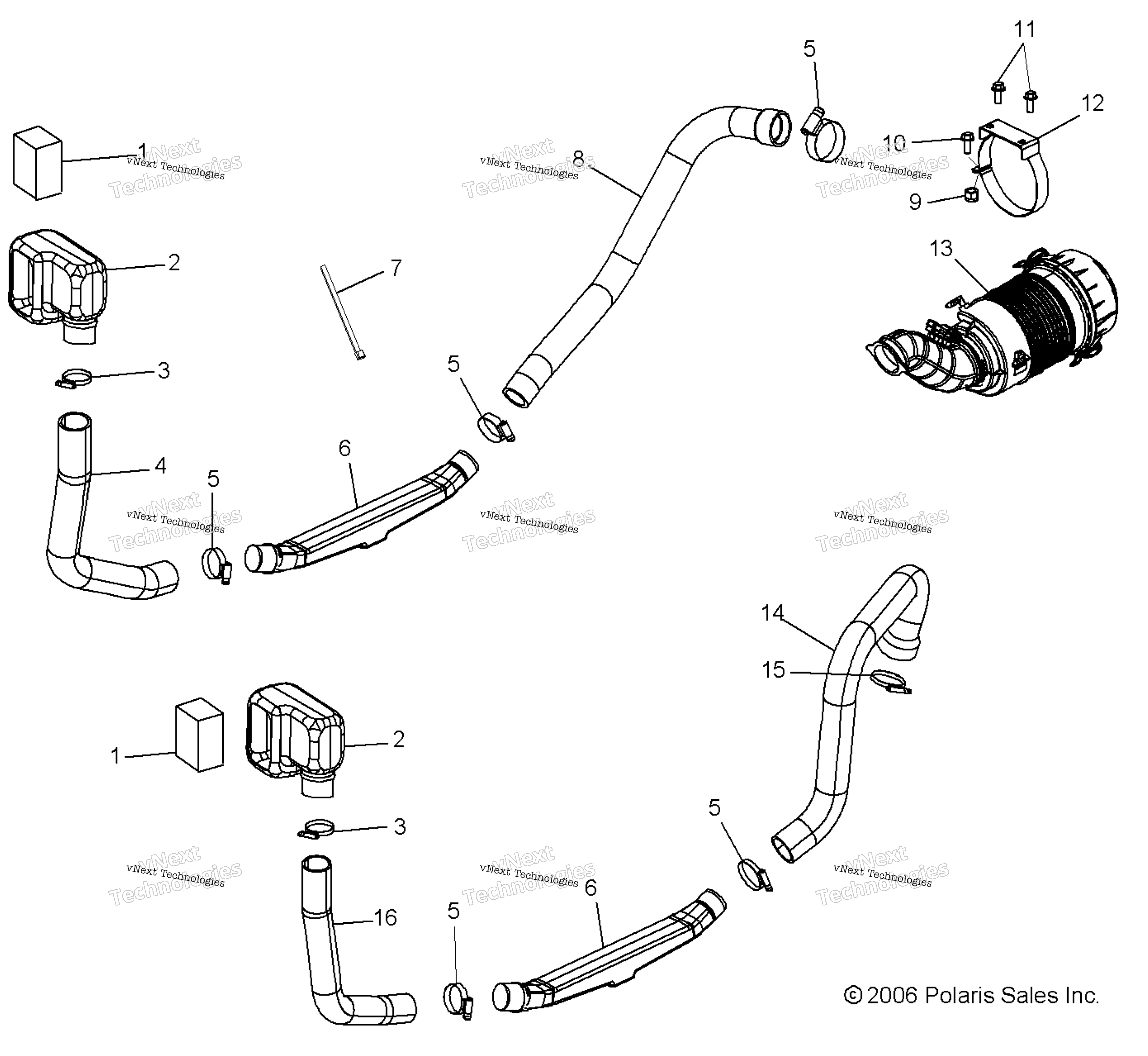 Двигатель & Clutch Air Intake