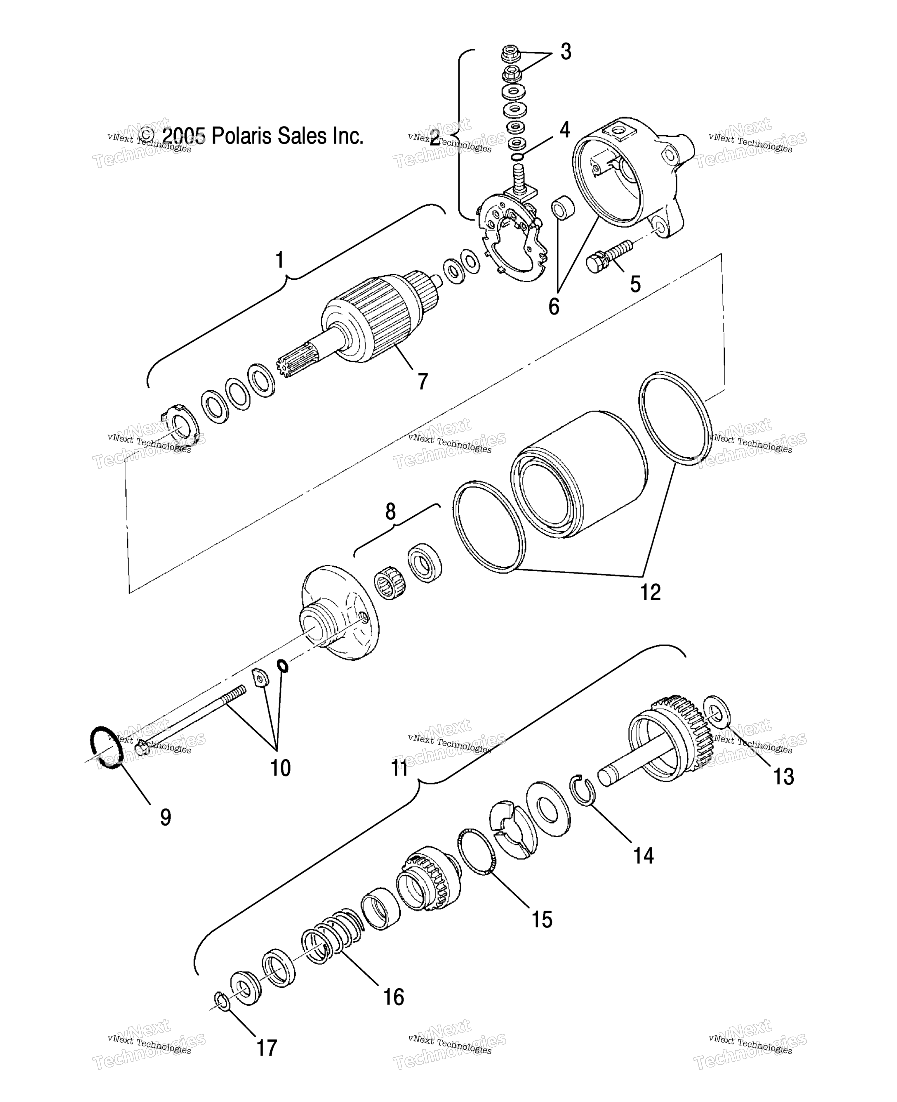 двигатель Starting Motor
