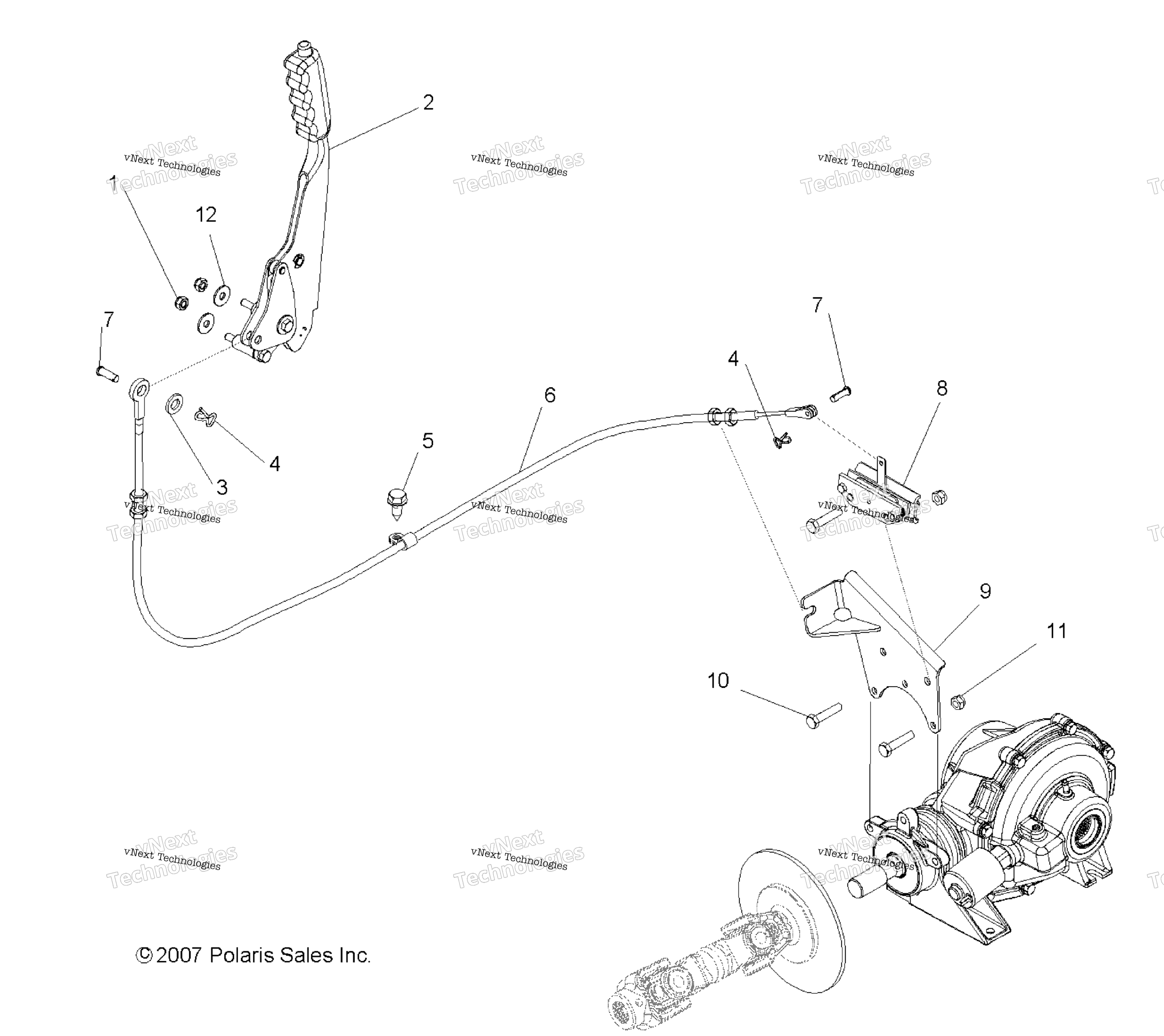 Brakes, Park тормоз Asm. All Options