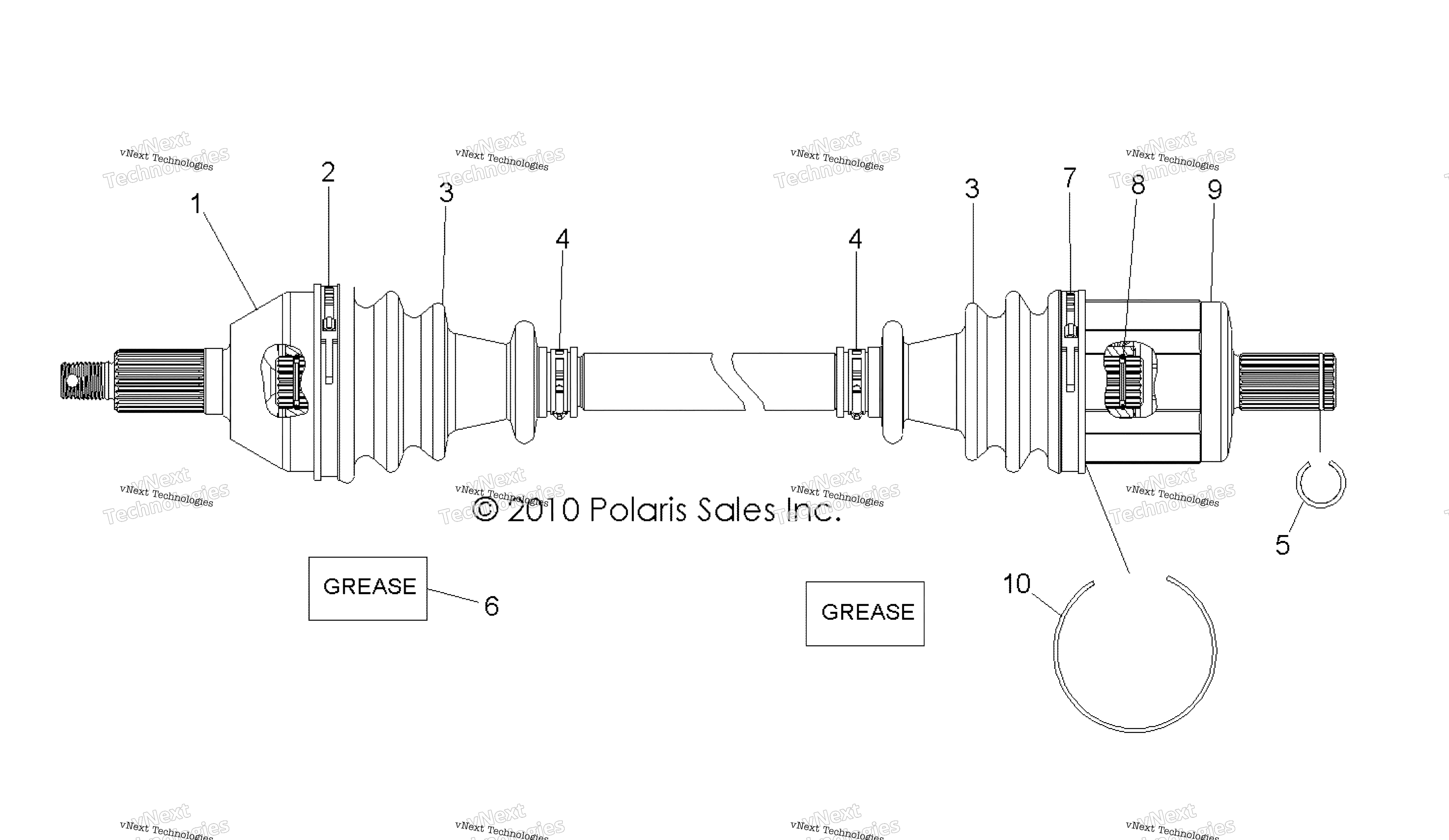 Привод Train, Front Drive Shaft All Options