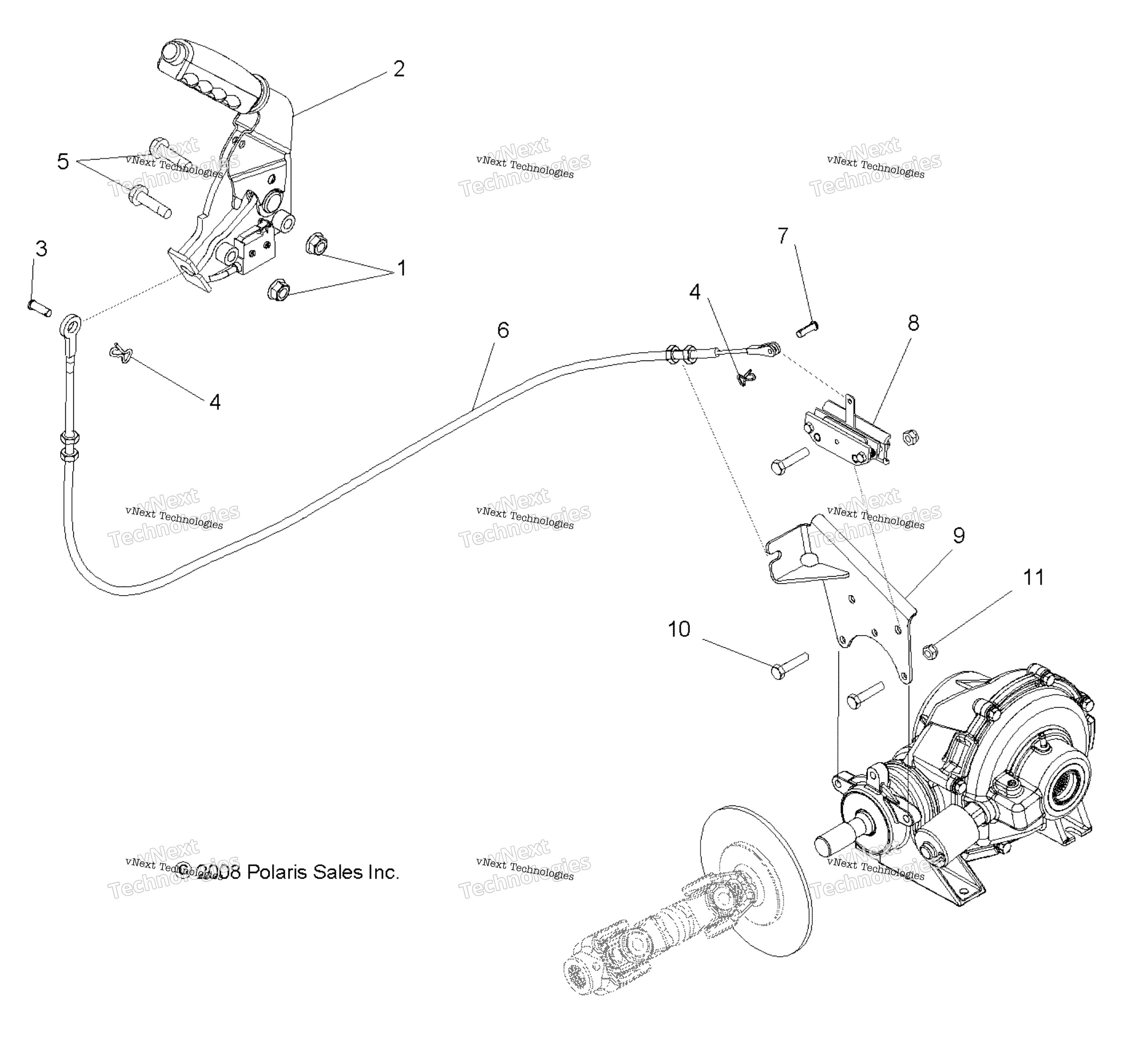 Brakes, Park тормоз Asm