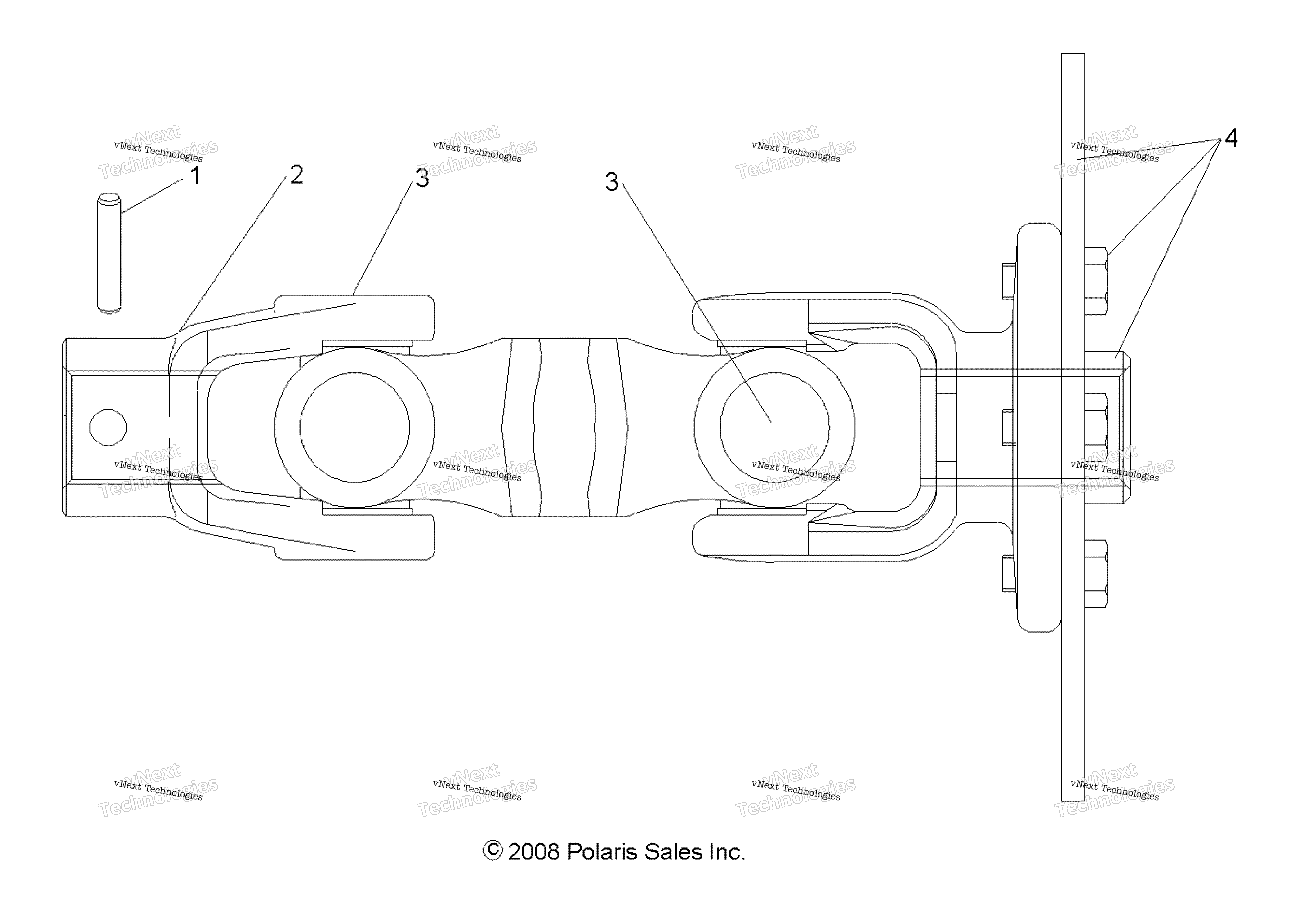 Привод Train, Rear Prop Shaft