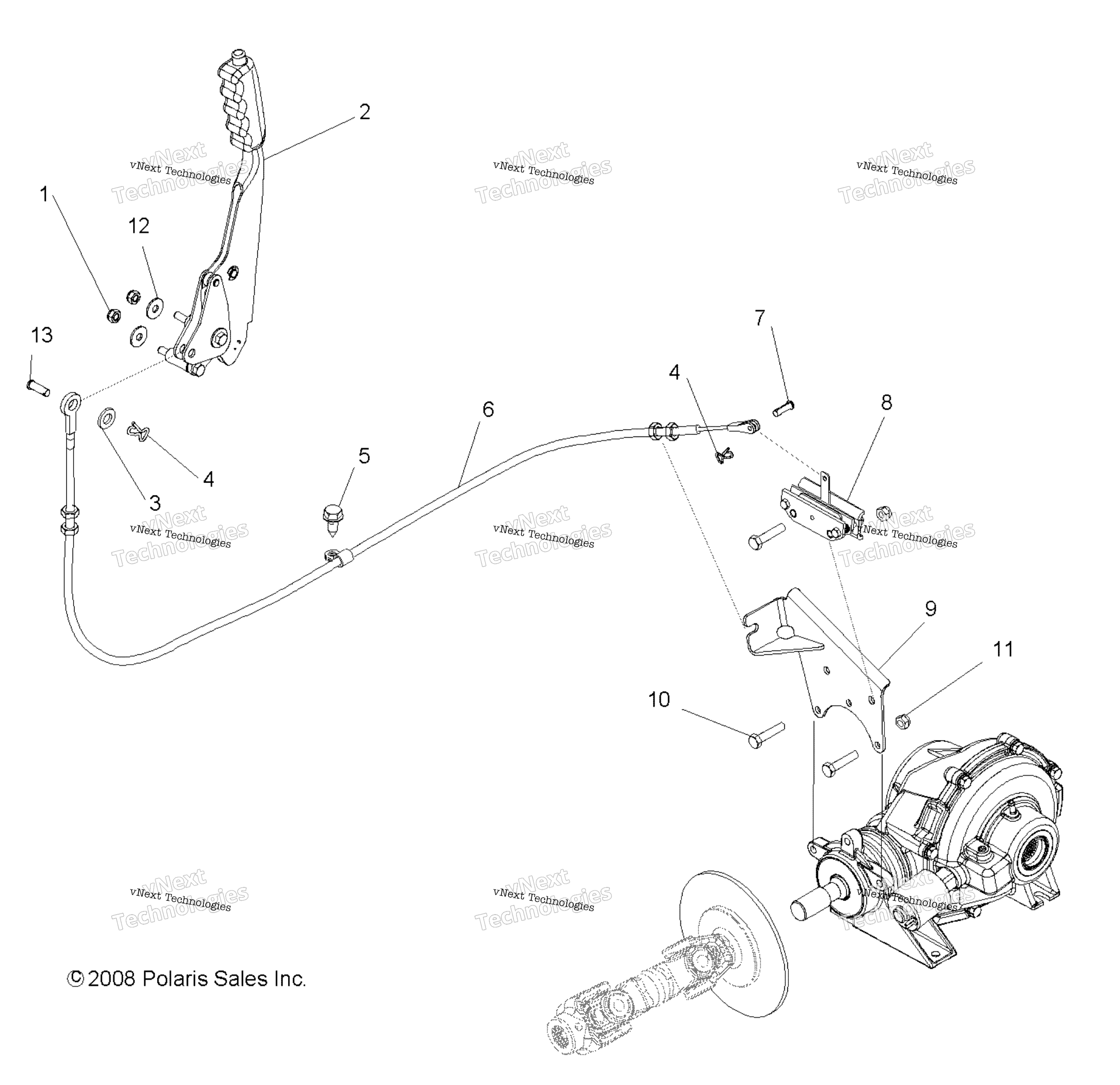Brakes, Park тормоз Asm