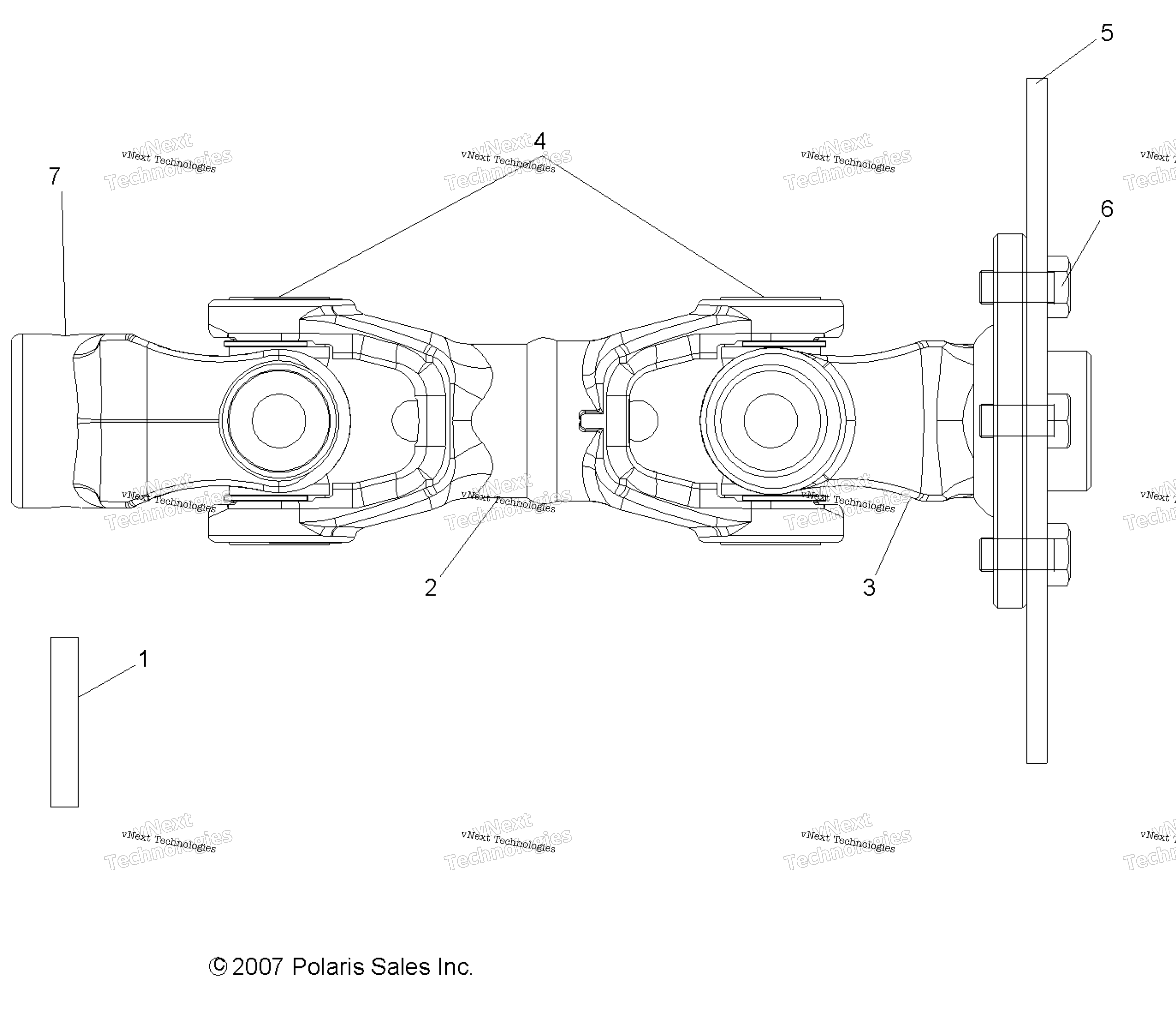 Привод Train, Rear Prop Shaft