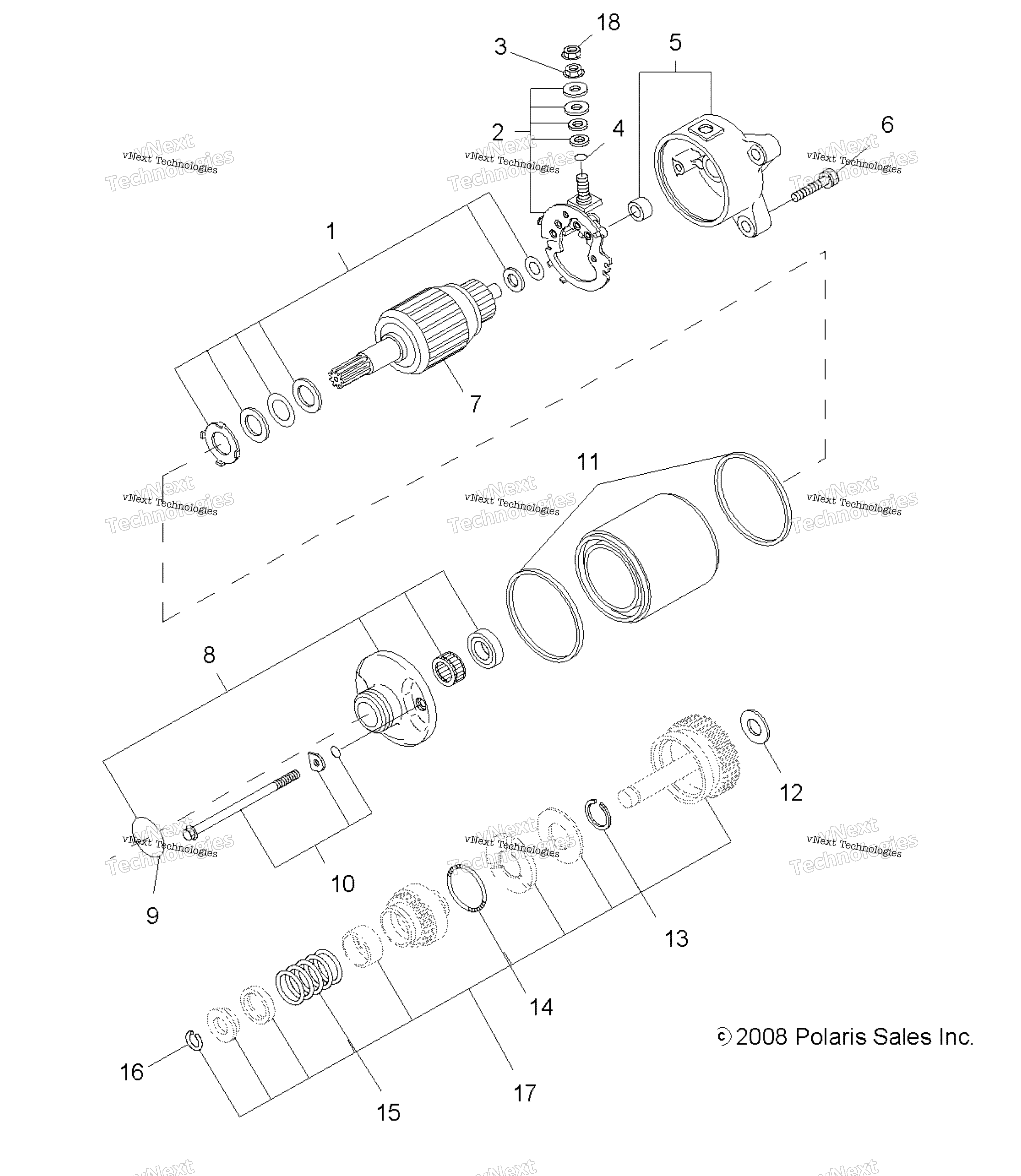 двигатель Starting Motor