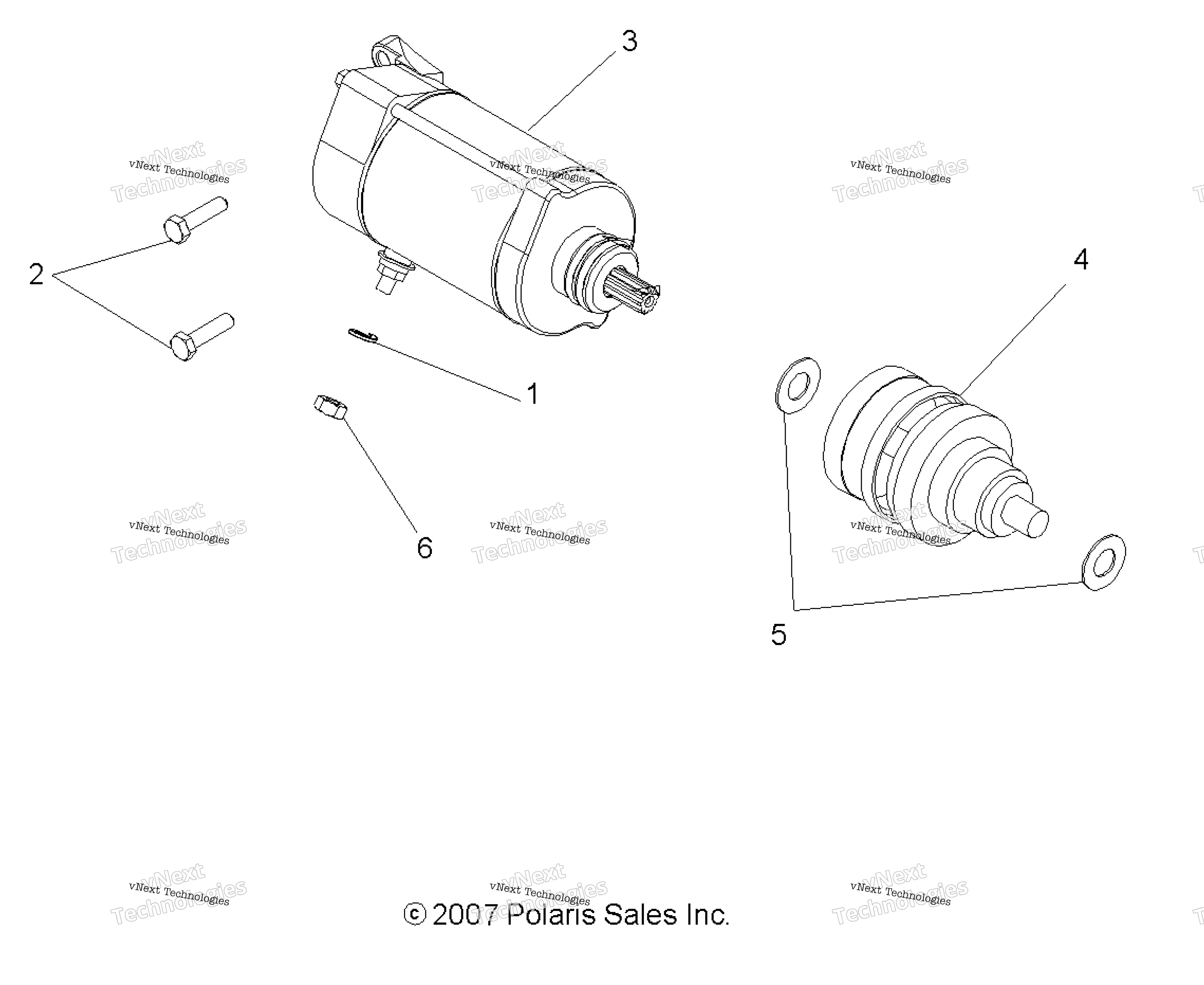 Engine, Starting Motor All опции