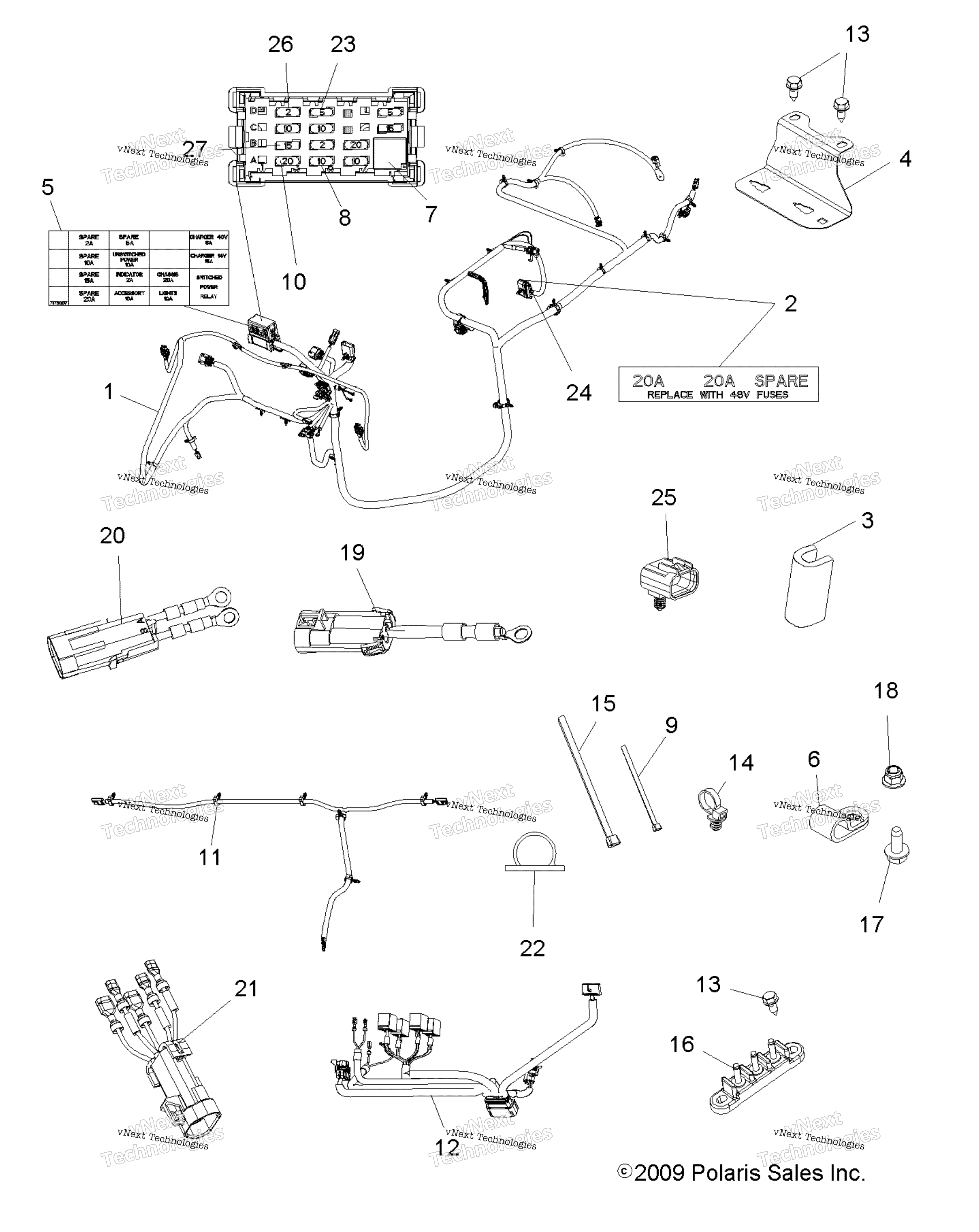 Electrical, провод Harnesses