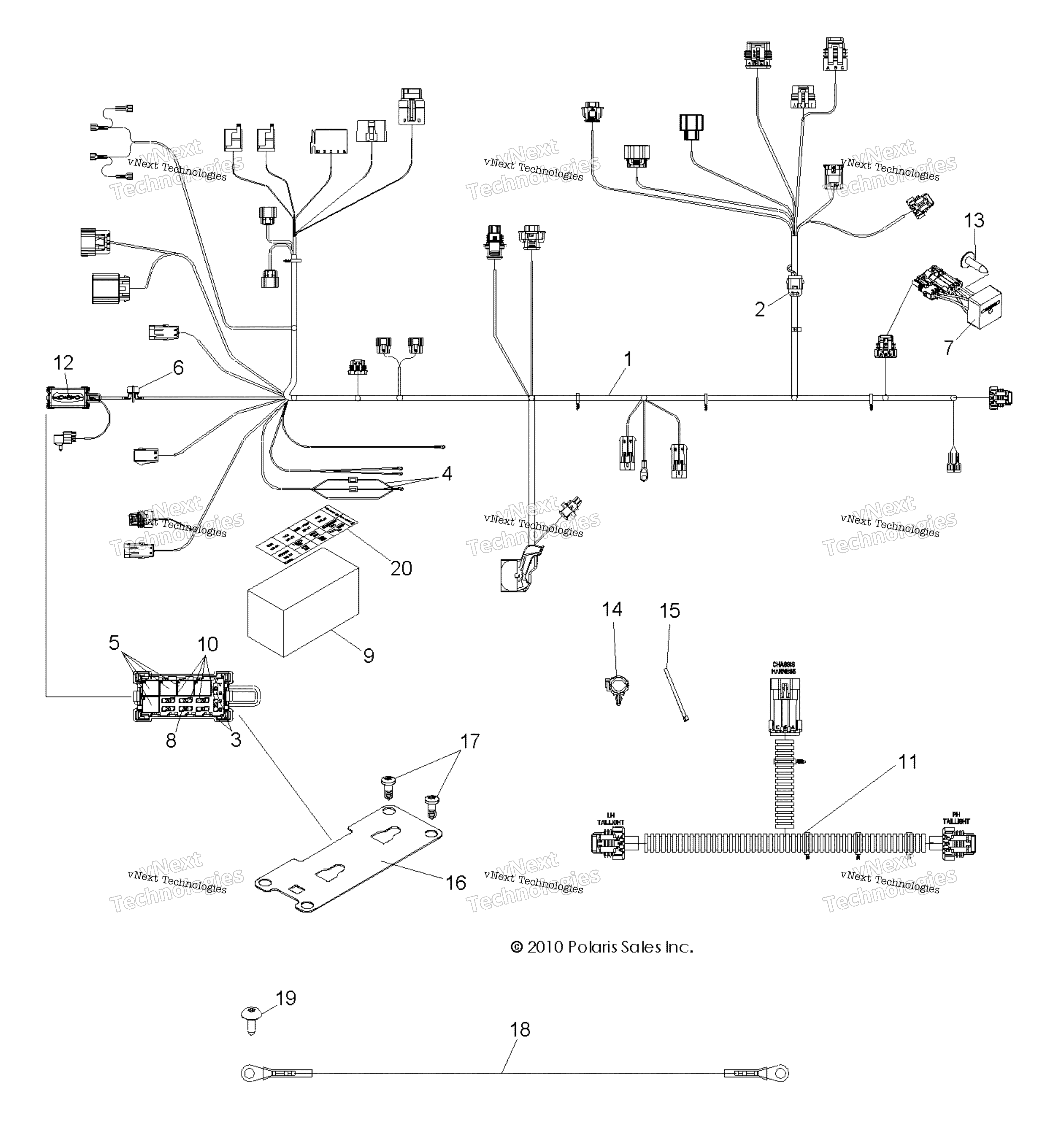 Electrical, Wire Harnesses R11ty76ag / An / Ar / Av