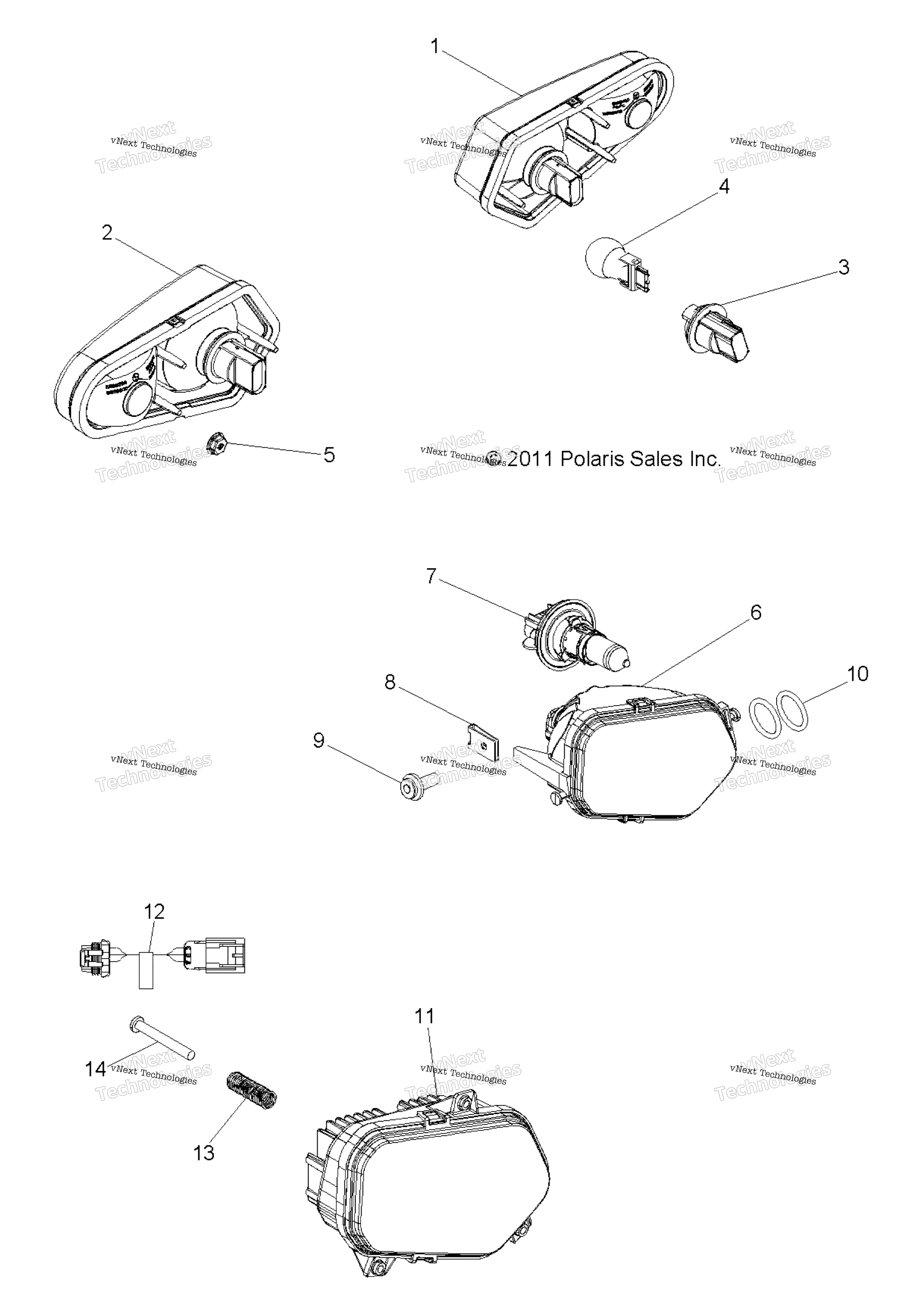 Electrical, Headlights, Taillights и Bulbs