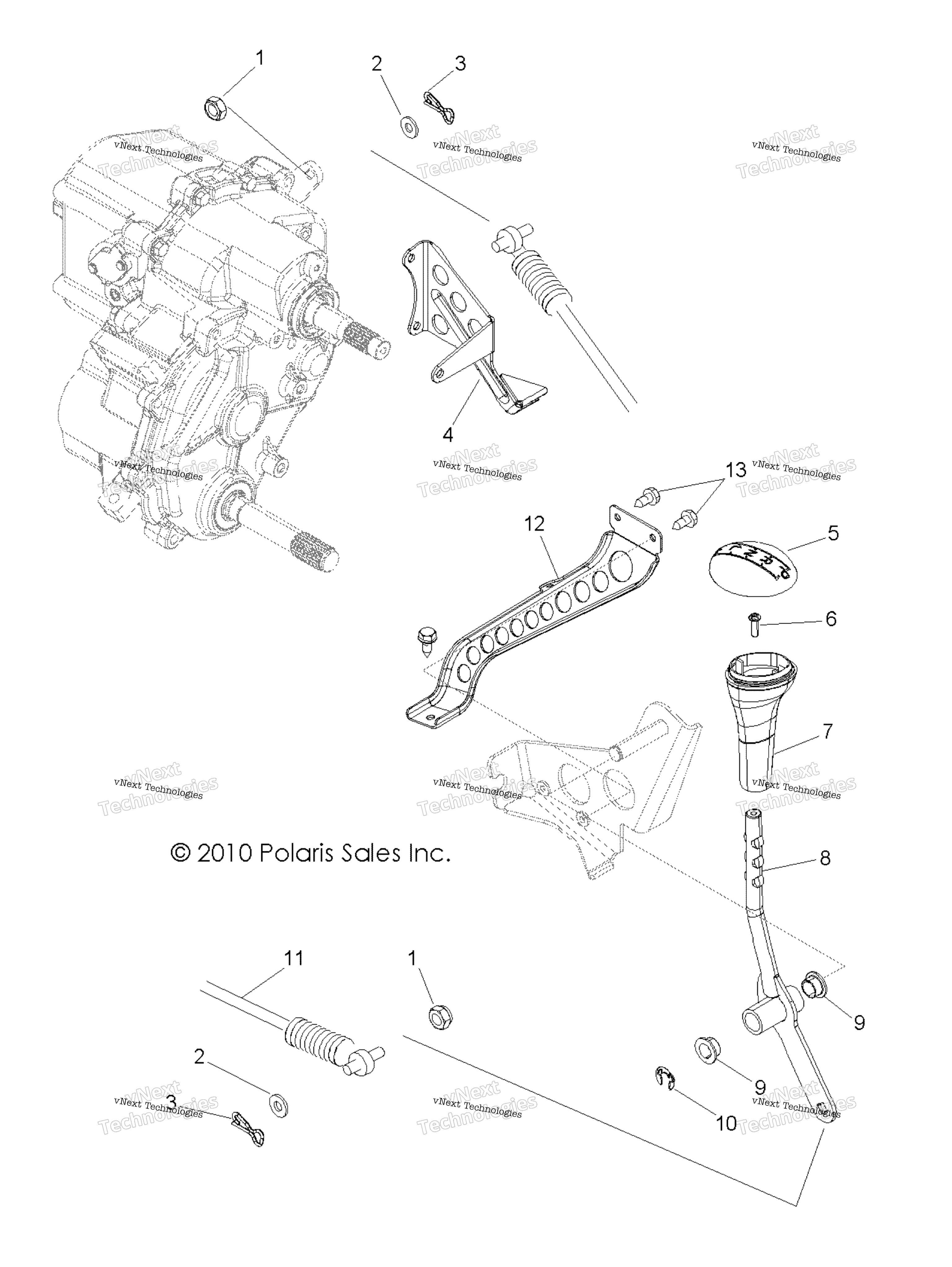 Привод Train, Gear Selector All Options