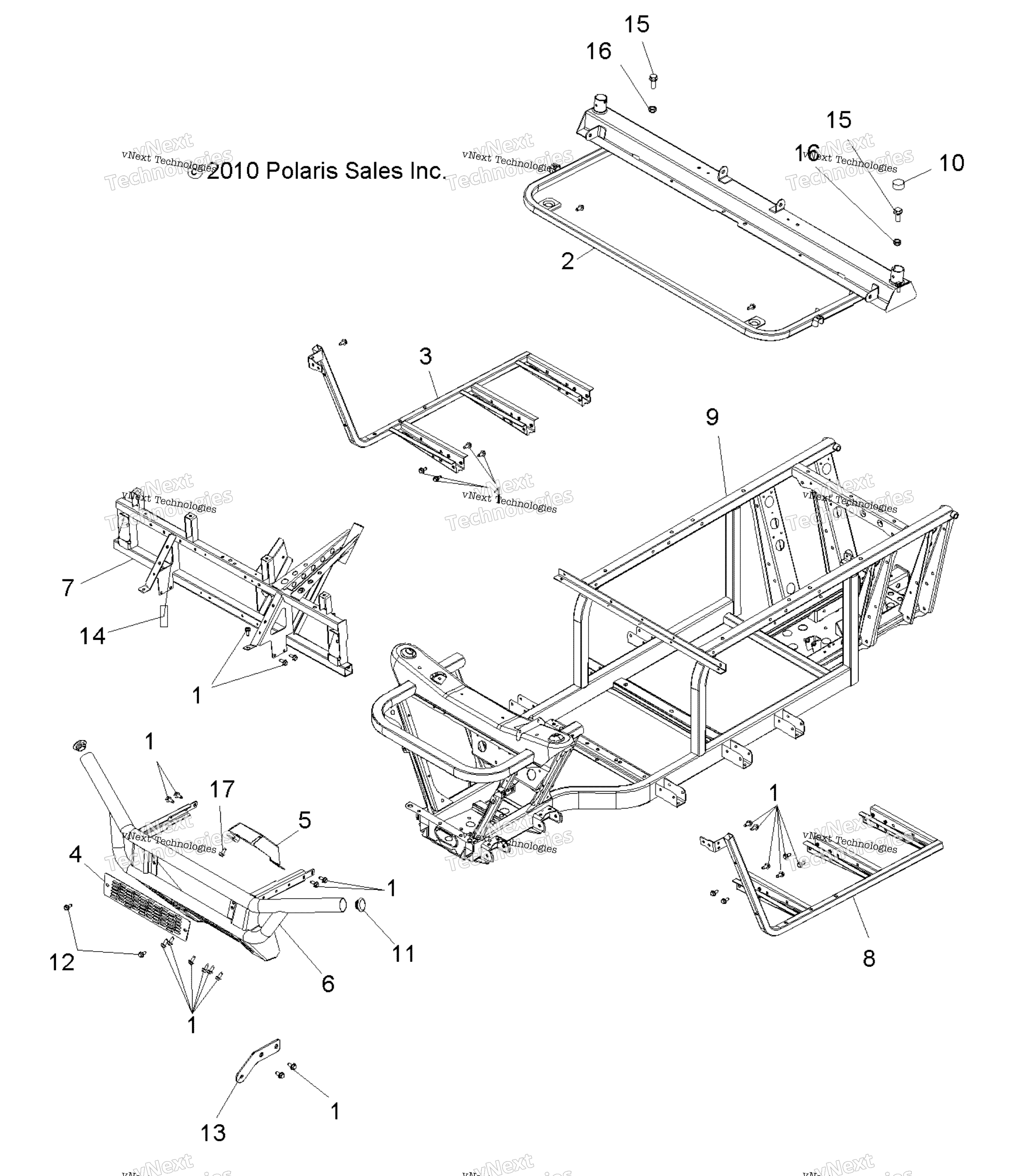 Chassis, рама & передний Bumper