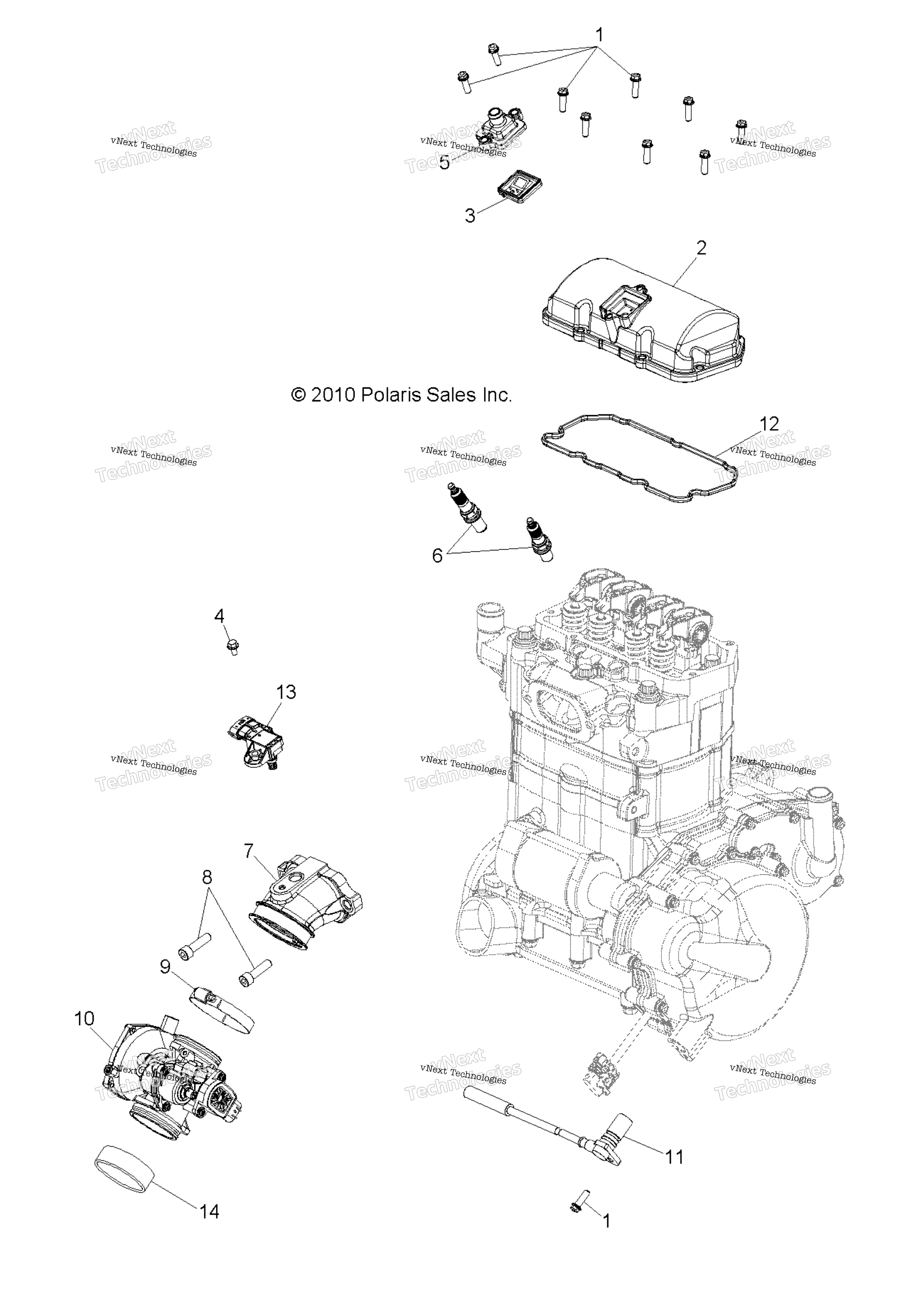 Двигатель, дроссельный узел & Valve Cover All Options