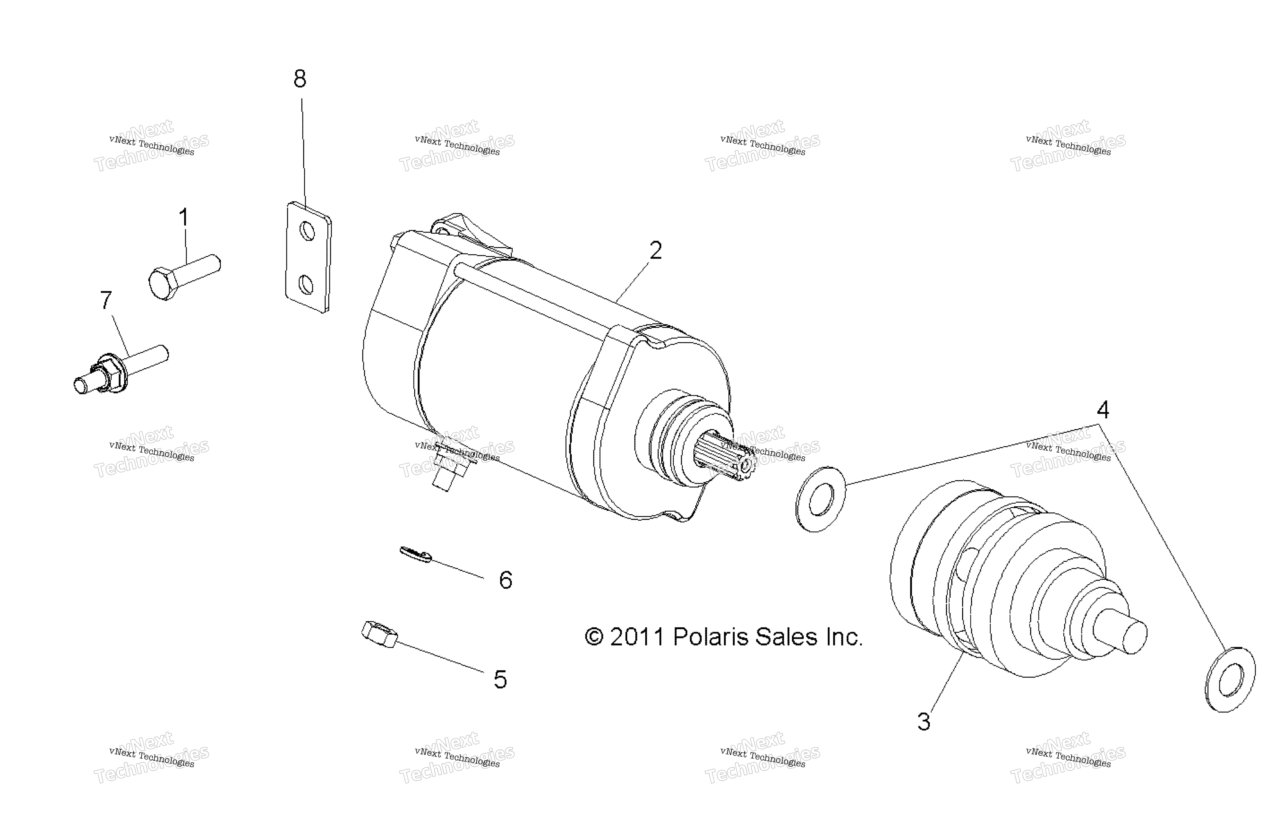 двигатель Starting Motor
