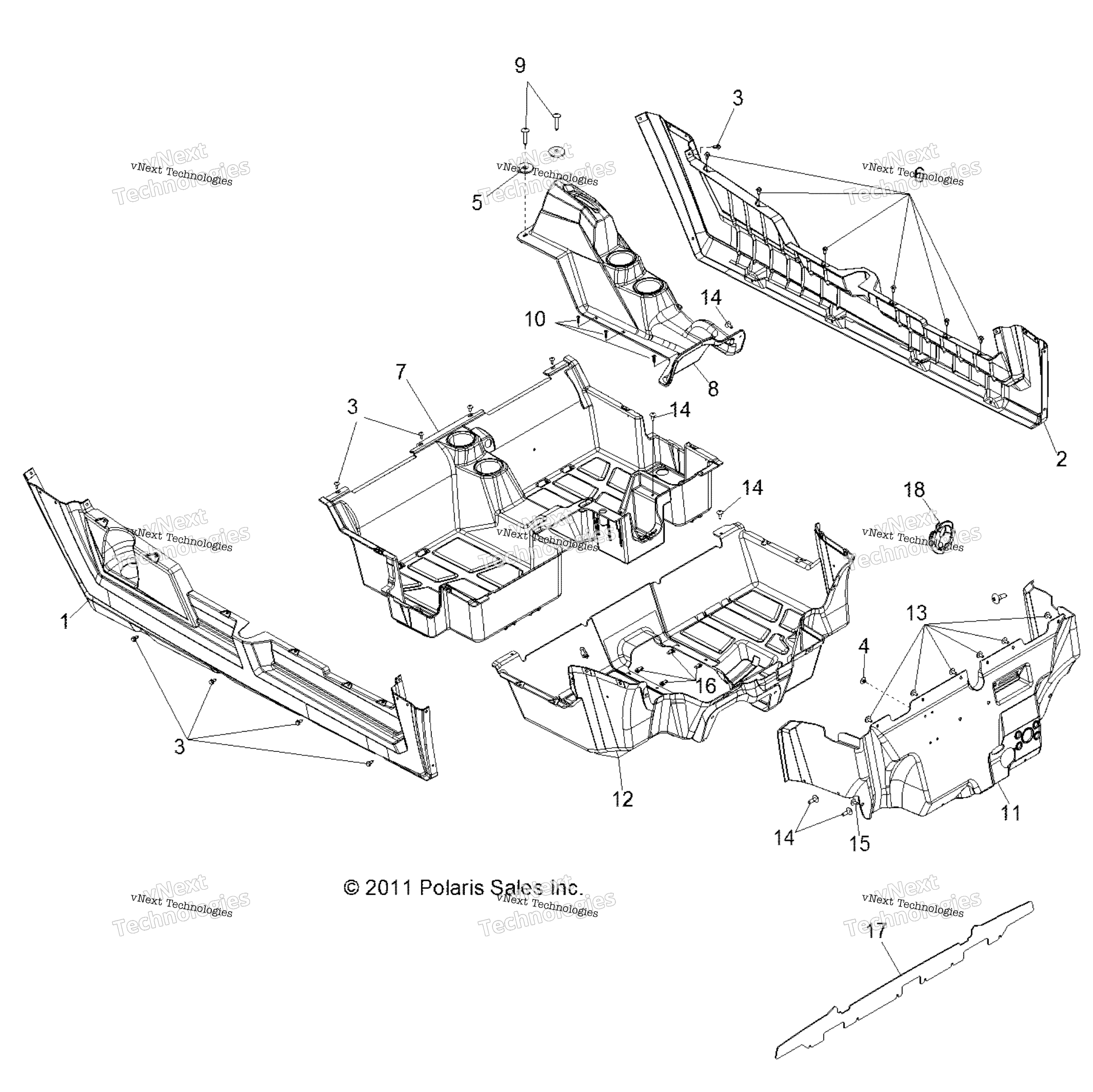 Body, Floor и Rocker Panels