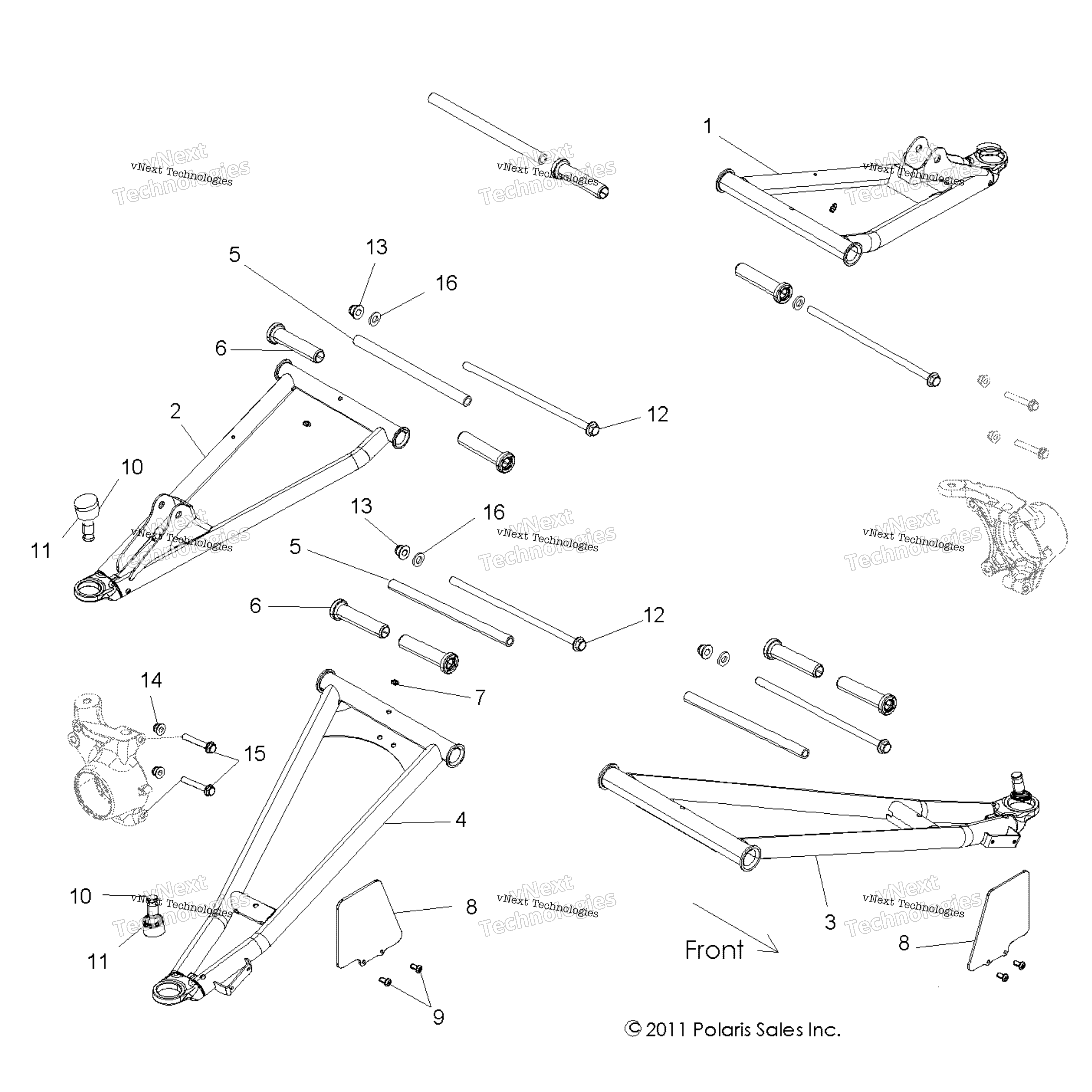 Подвеска, передняя Control Arms