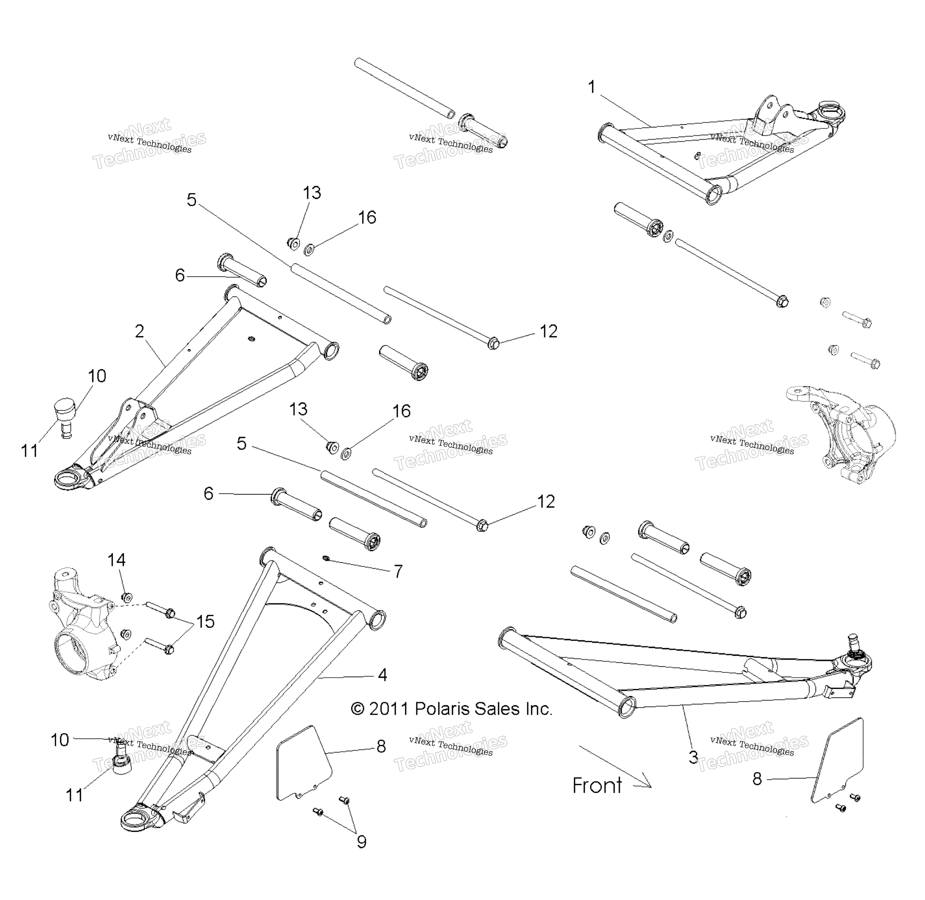 Подвеска, передняя Control Arms