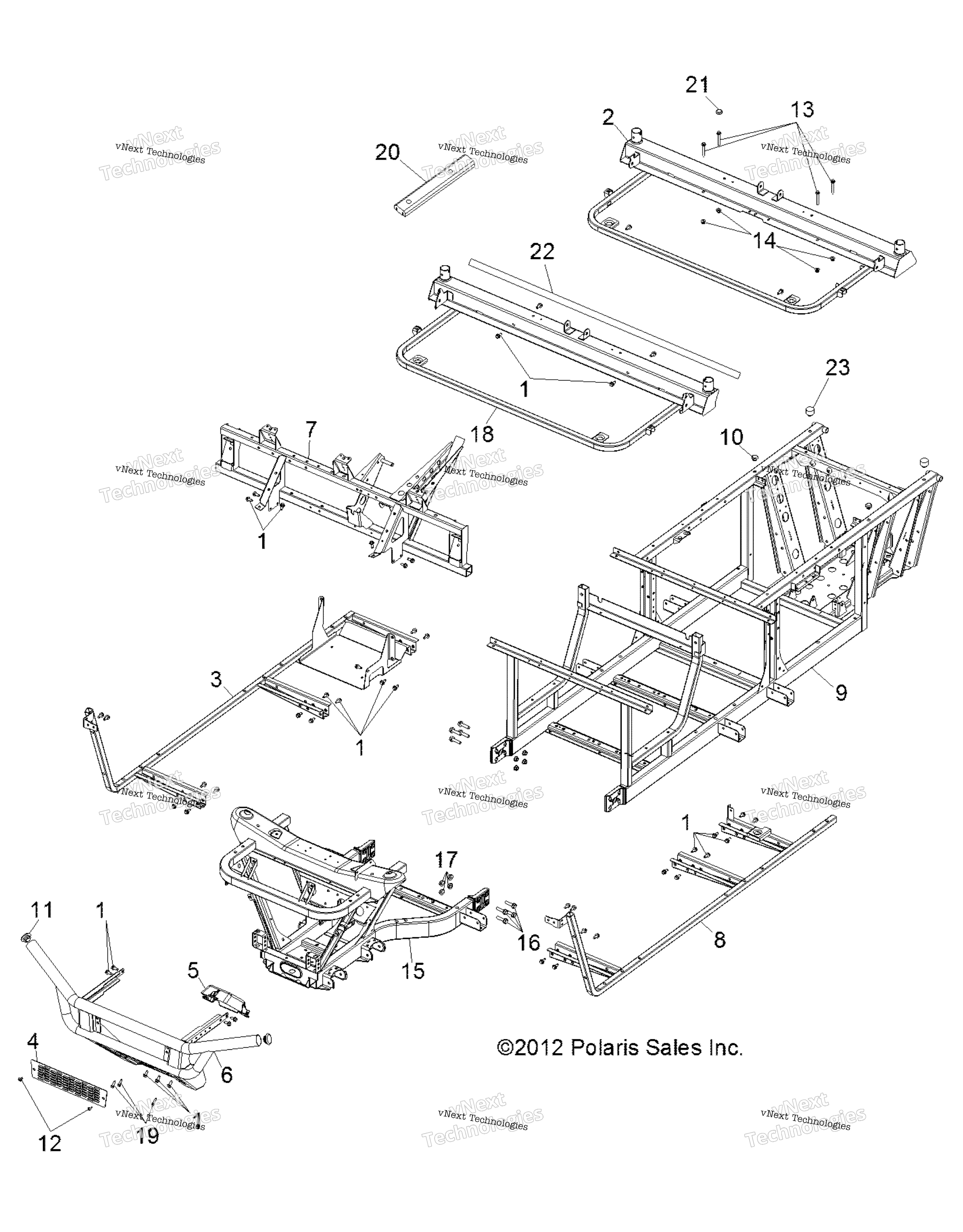 Chassis, рама & передний Bumper
