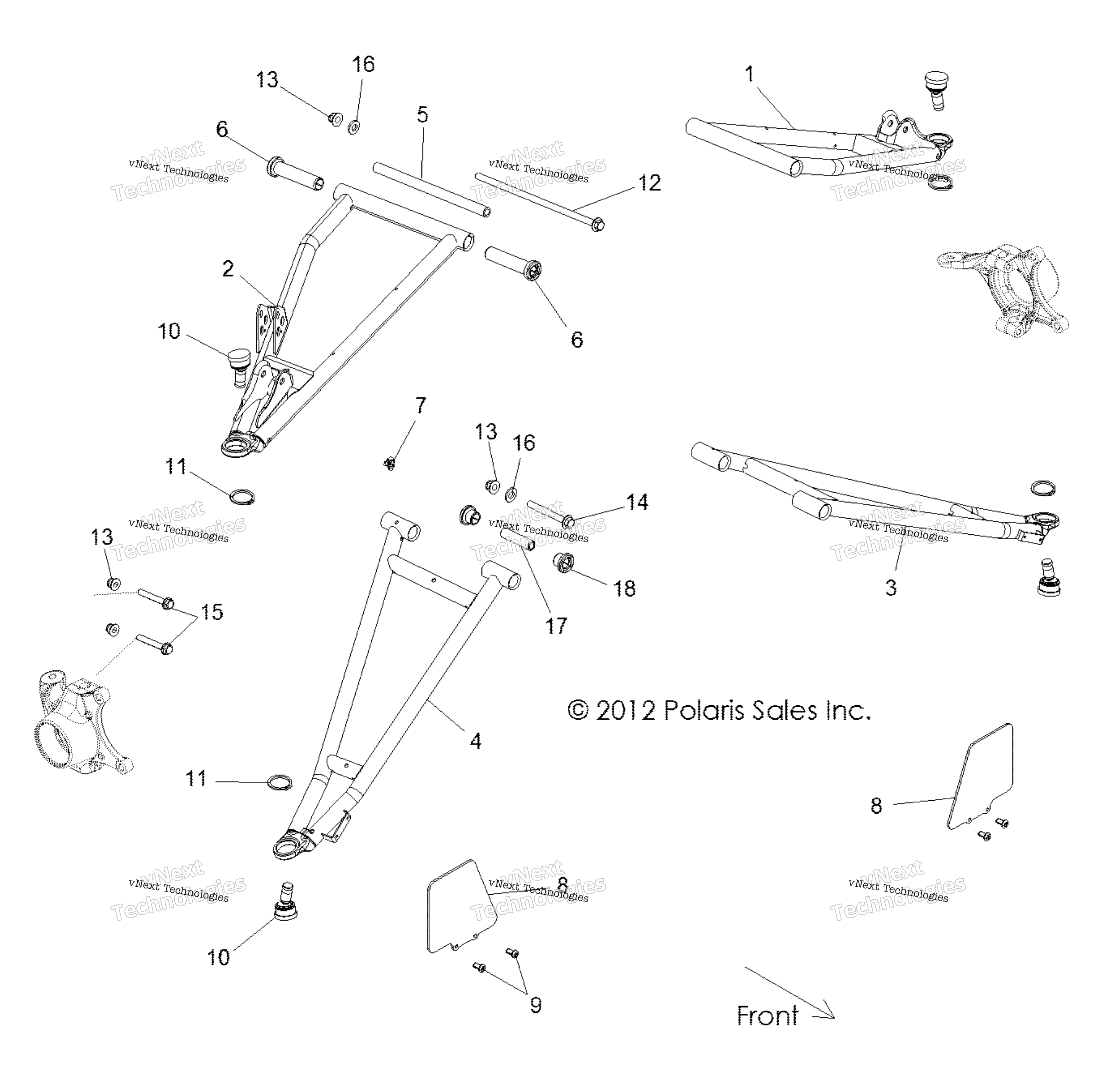 Подвеска, передняя Control Arms