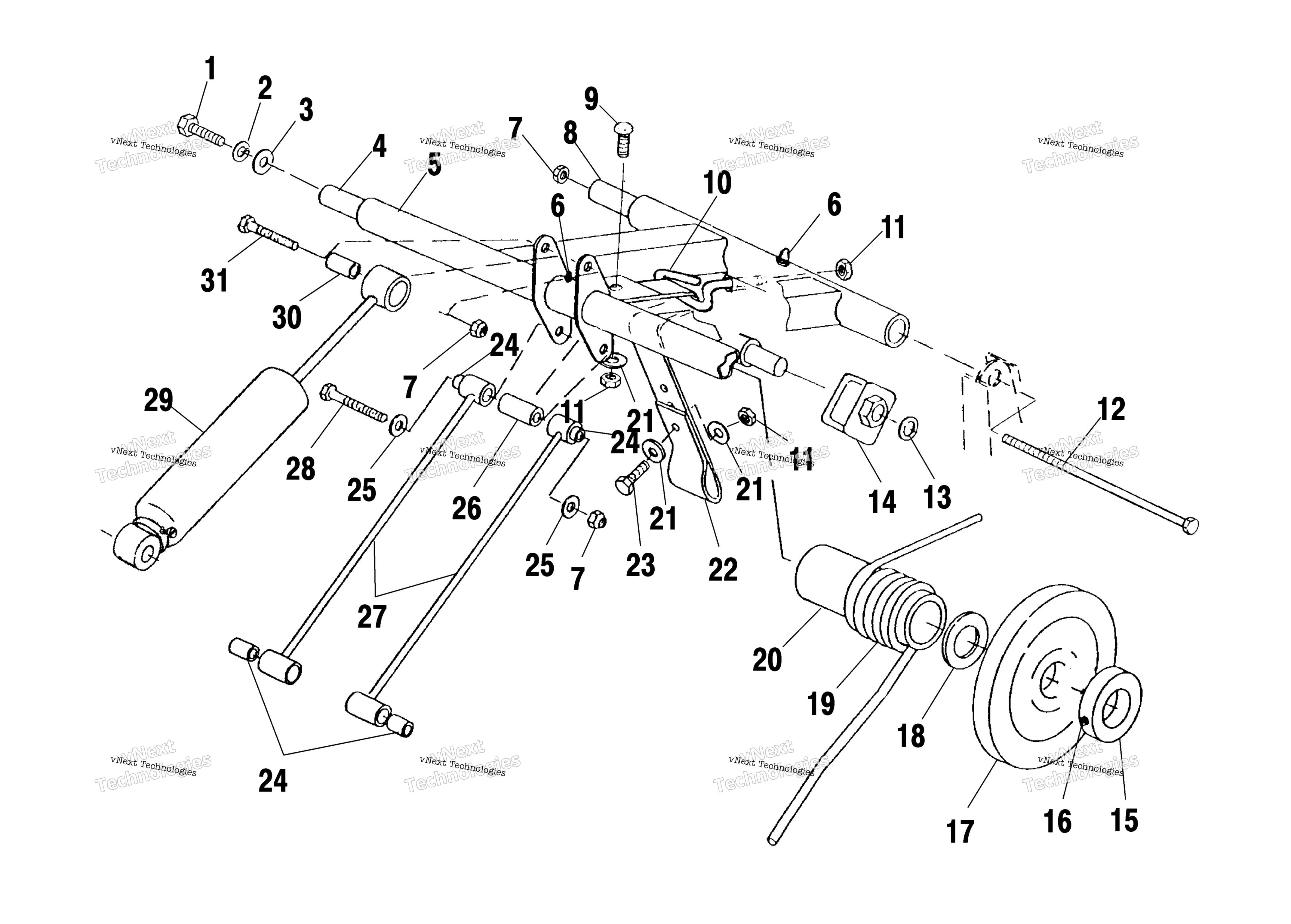 задний Torque Arm