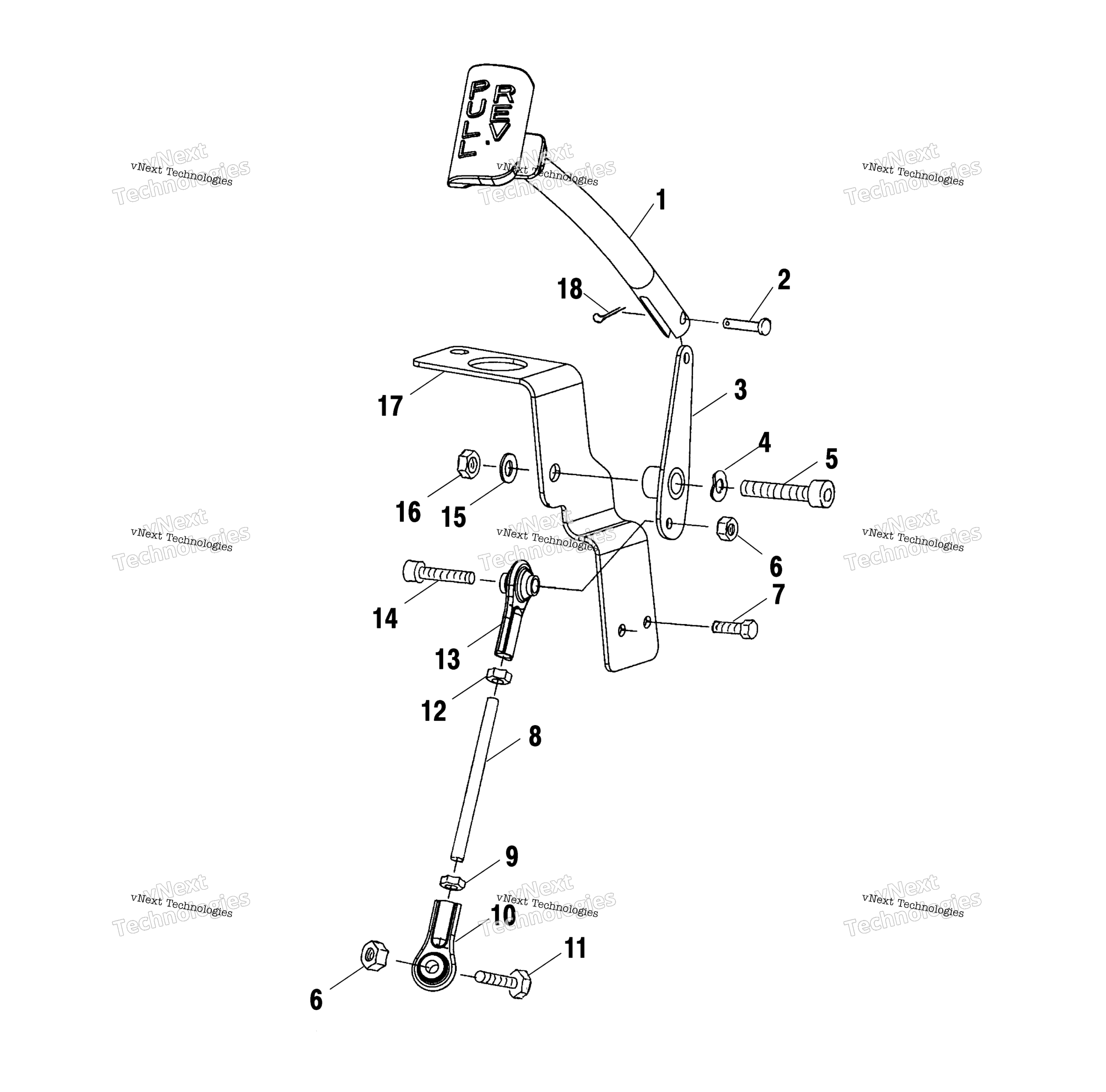 Задняя передача Linkage