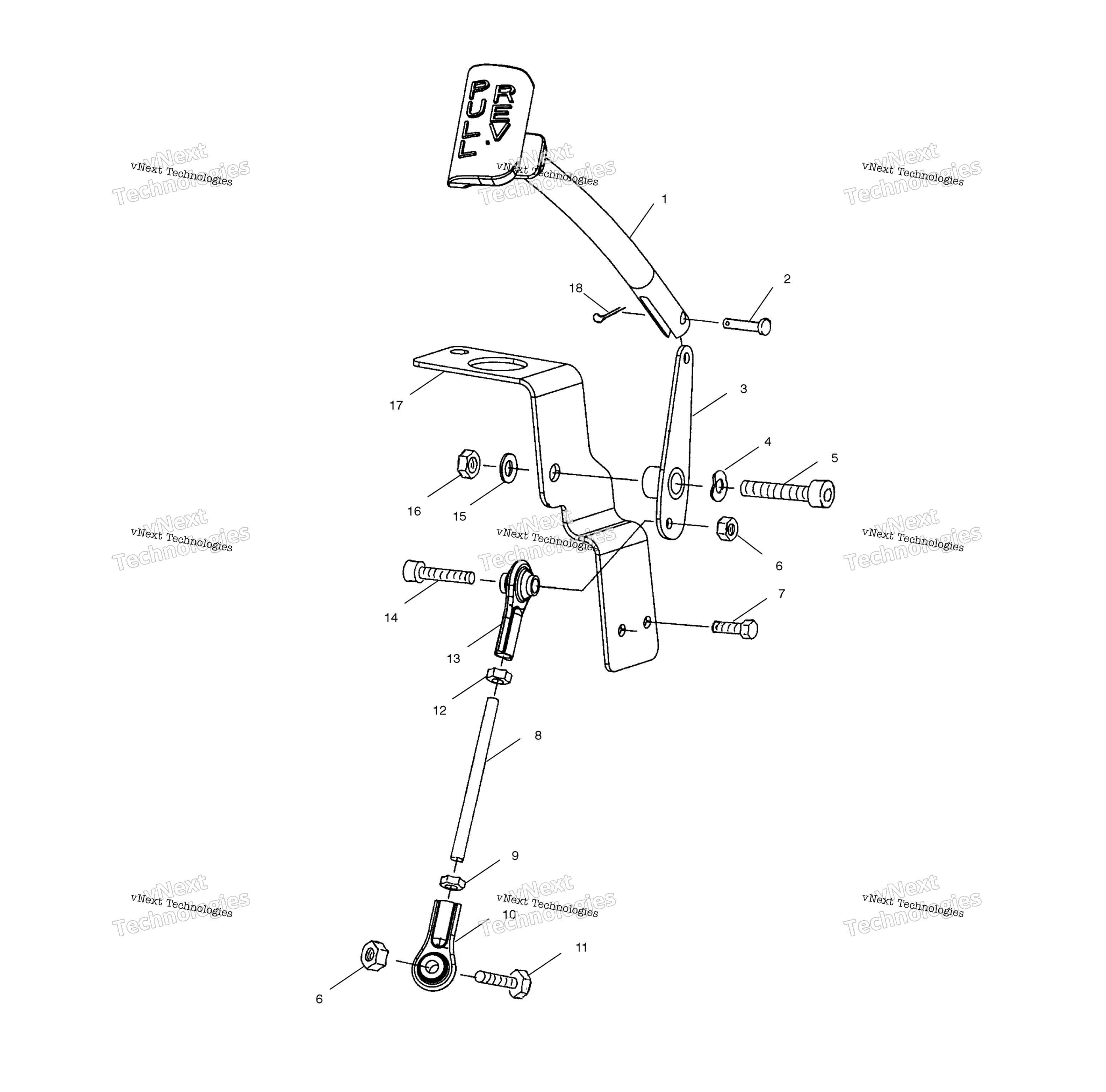 Задняя передача Linkage