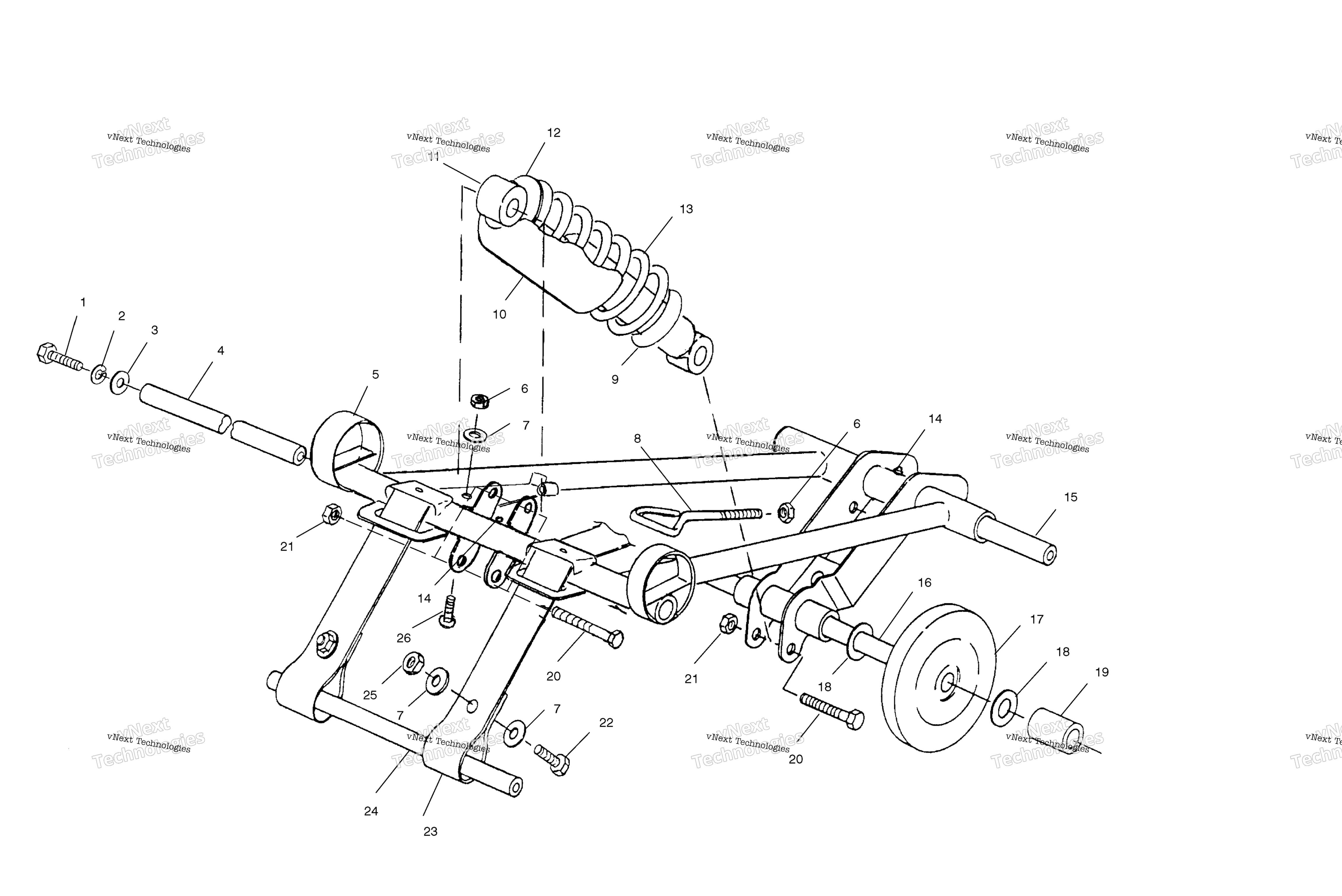 Передняя часть Torque Arm S01ss7as