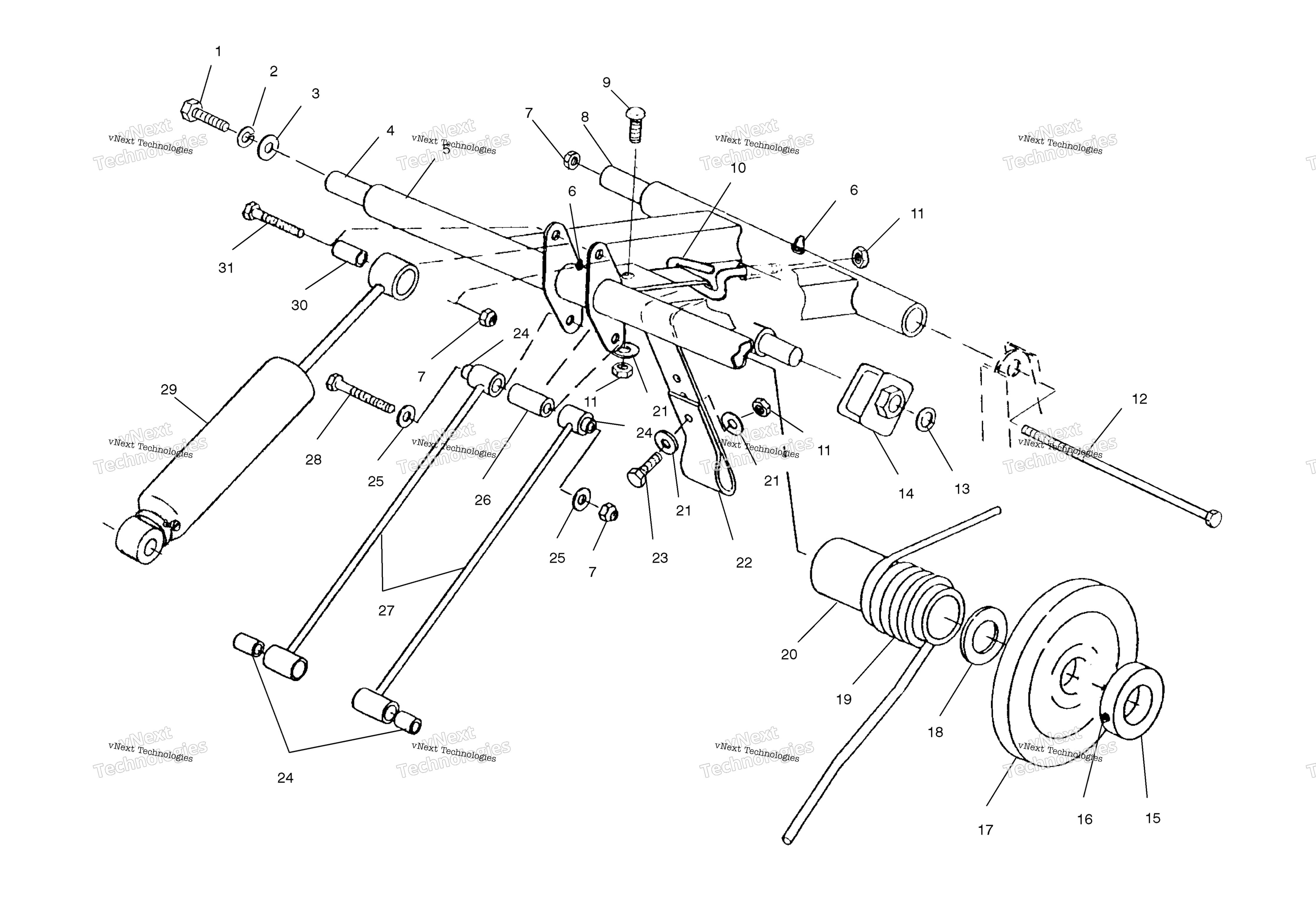 Задняя часть Torque Arm S01ss7as