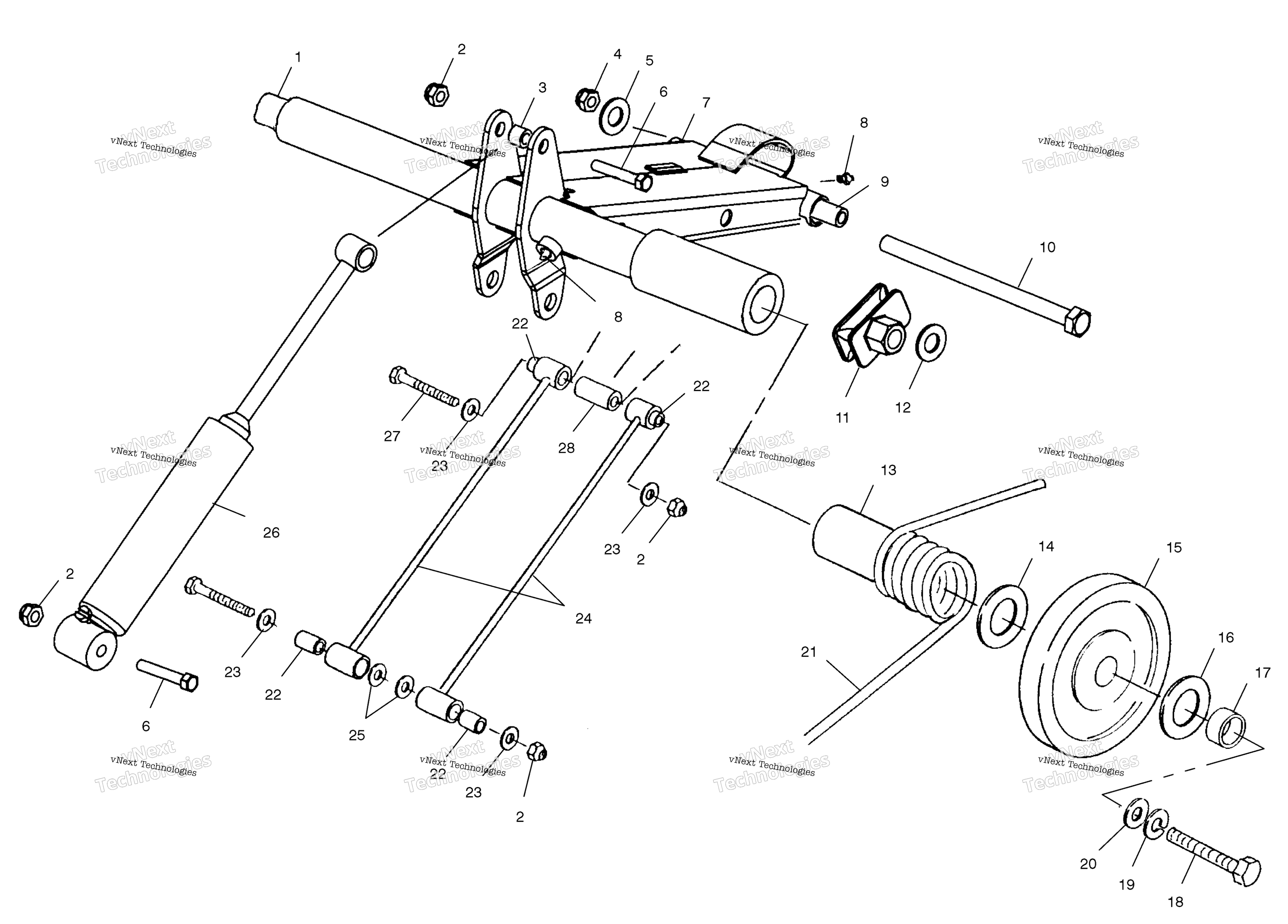 задний Torque Arm