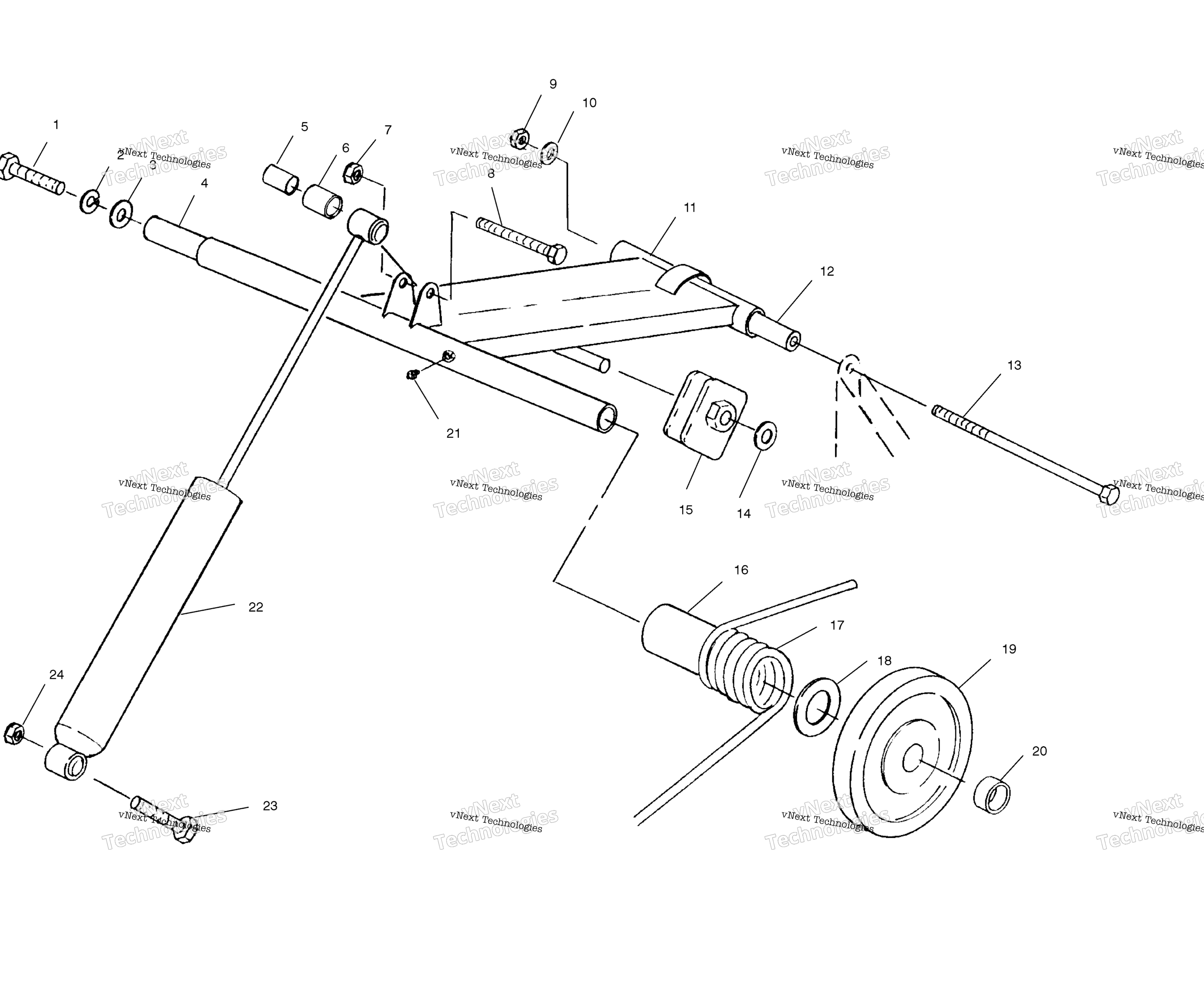 задний Torque Arm