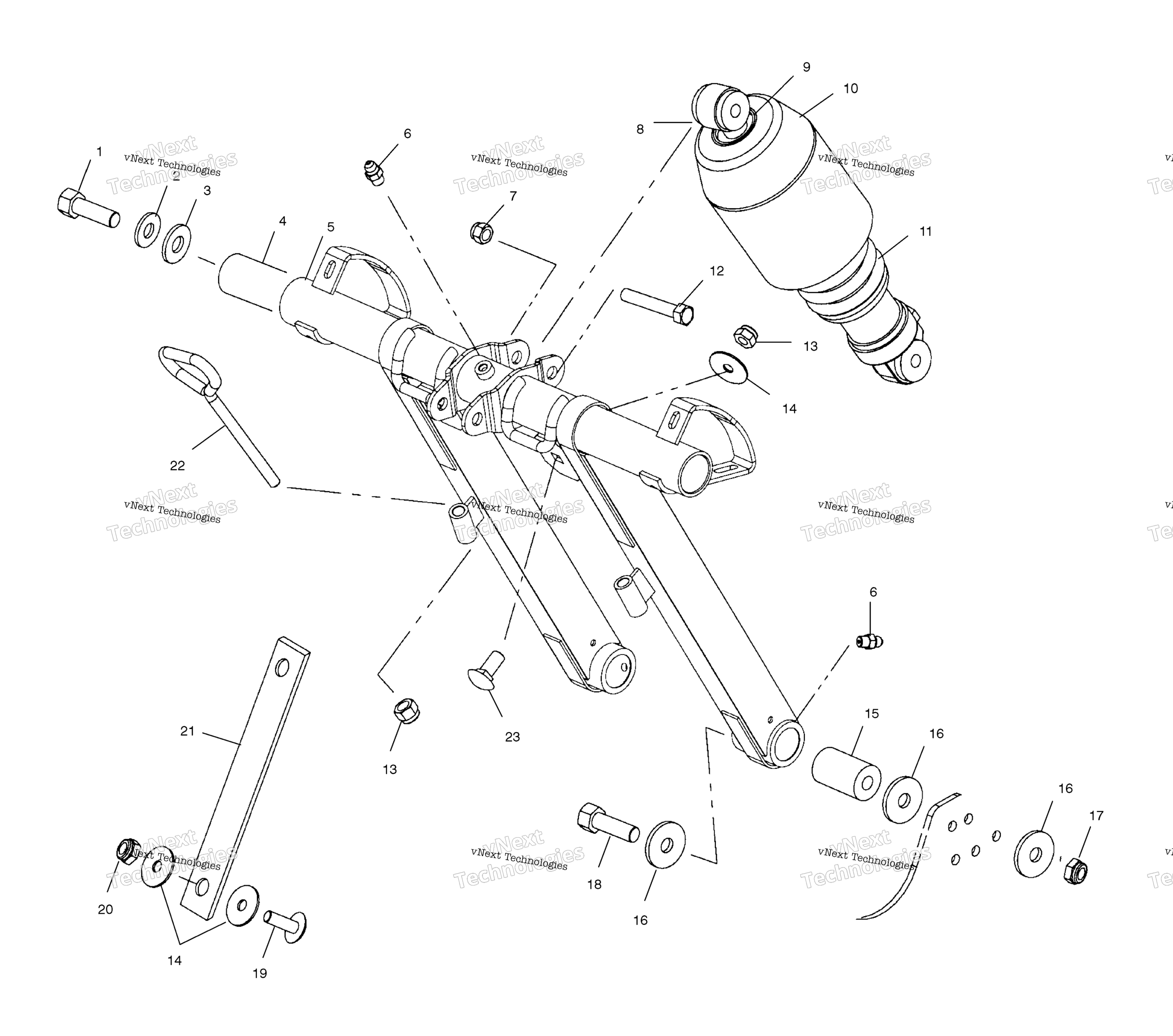 Передняя часть Torque Arm