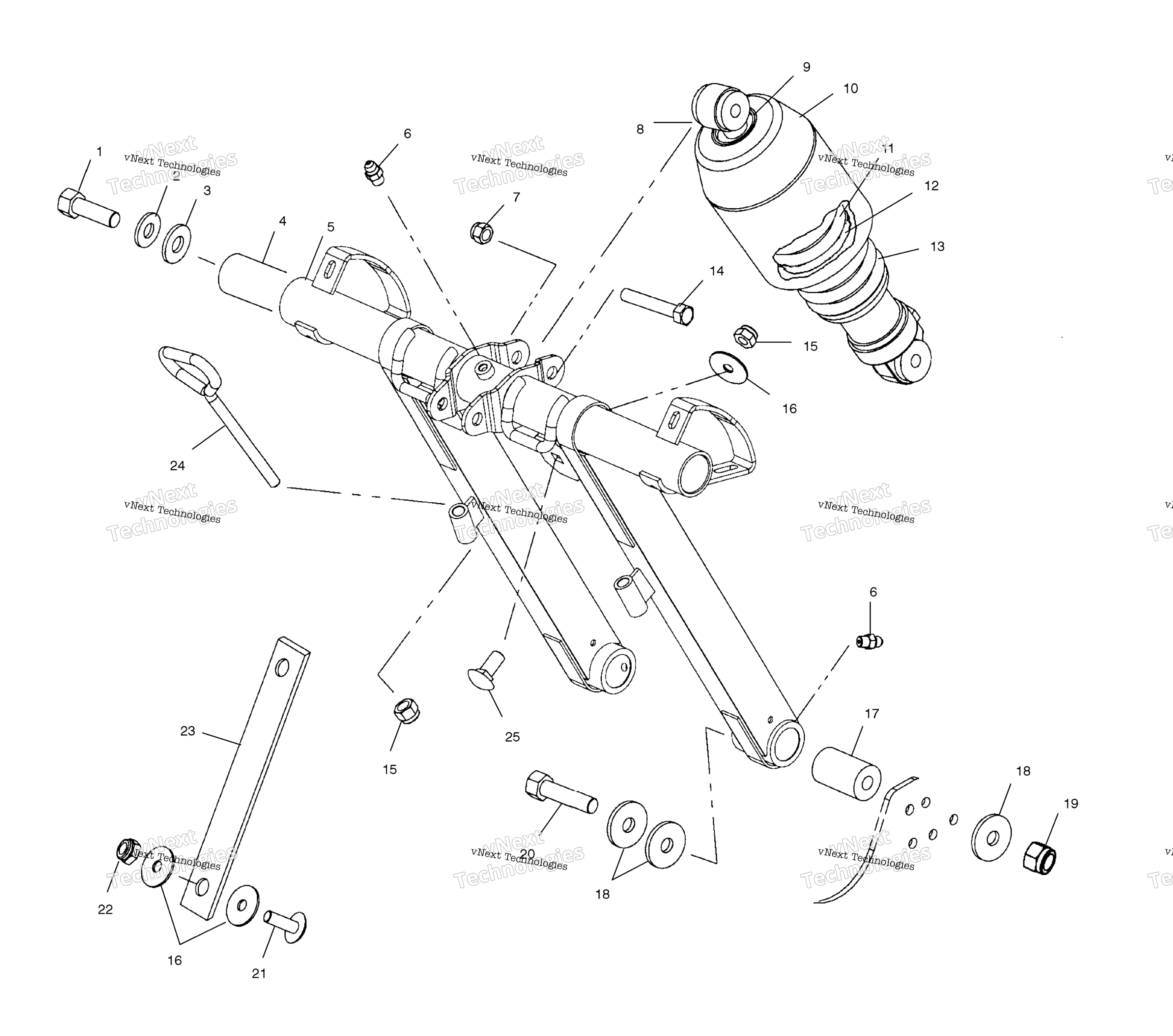 Передняя часть Torque Arm