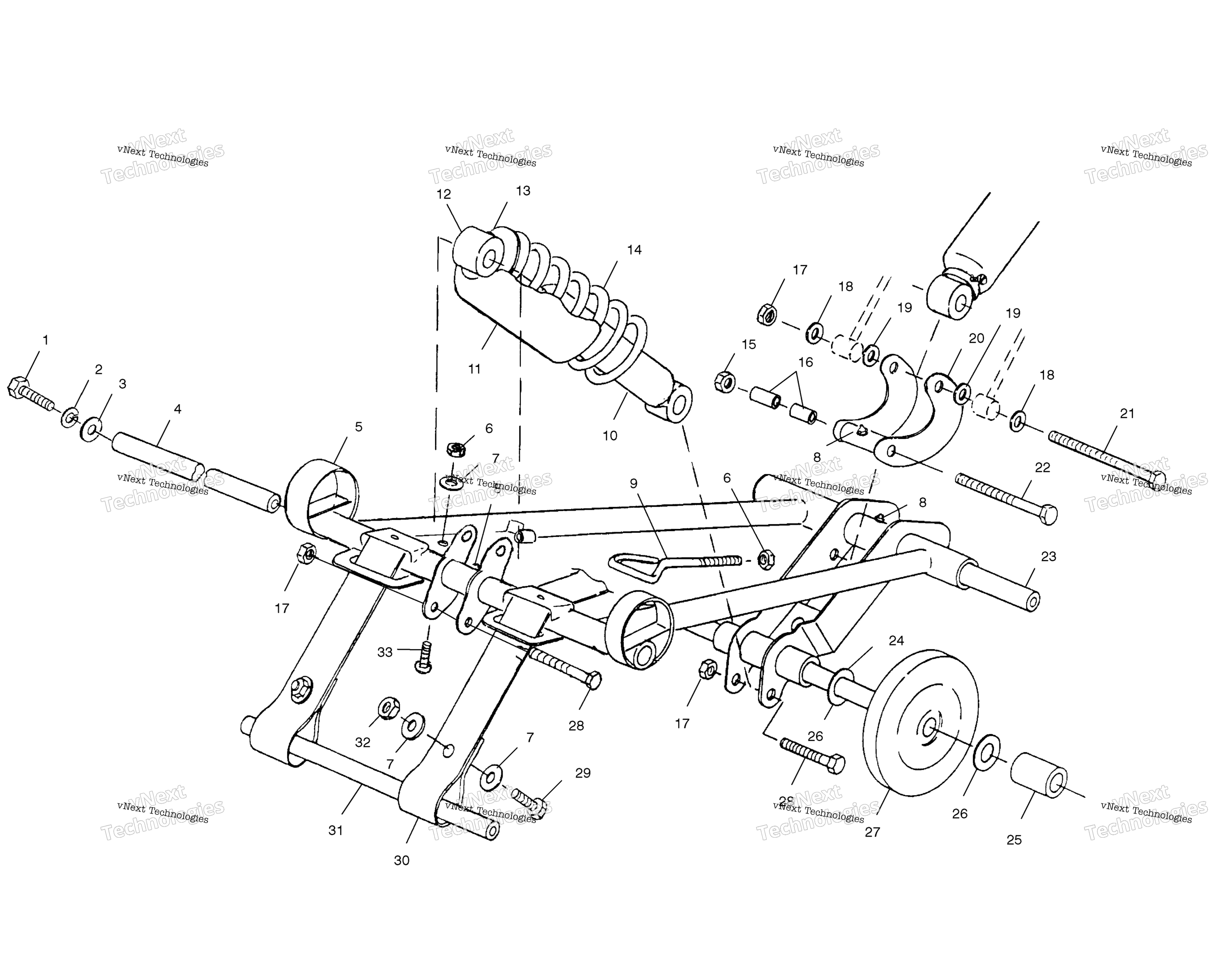 Передняя часть Torque Arm