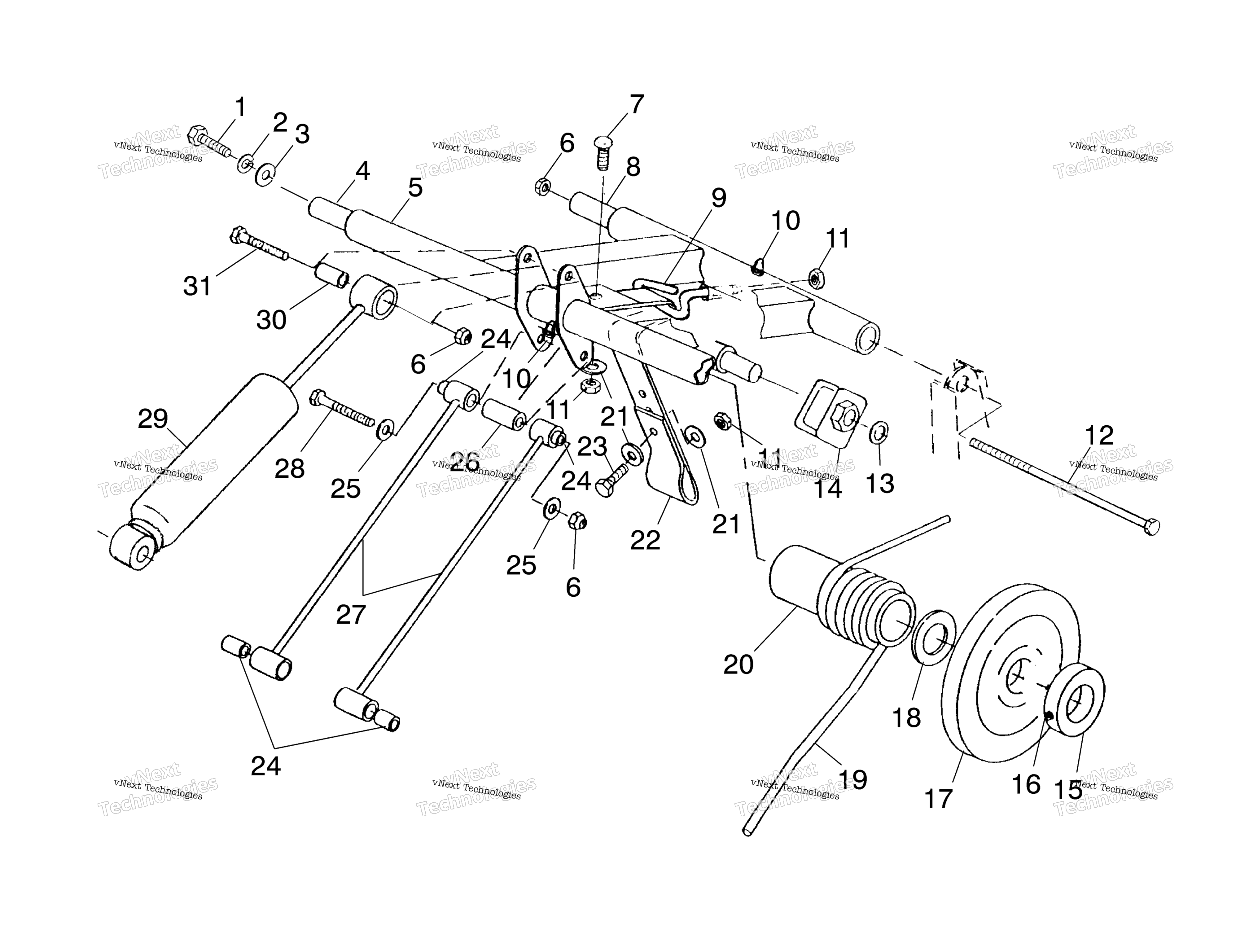 задний Torque Arm