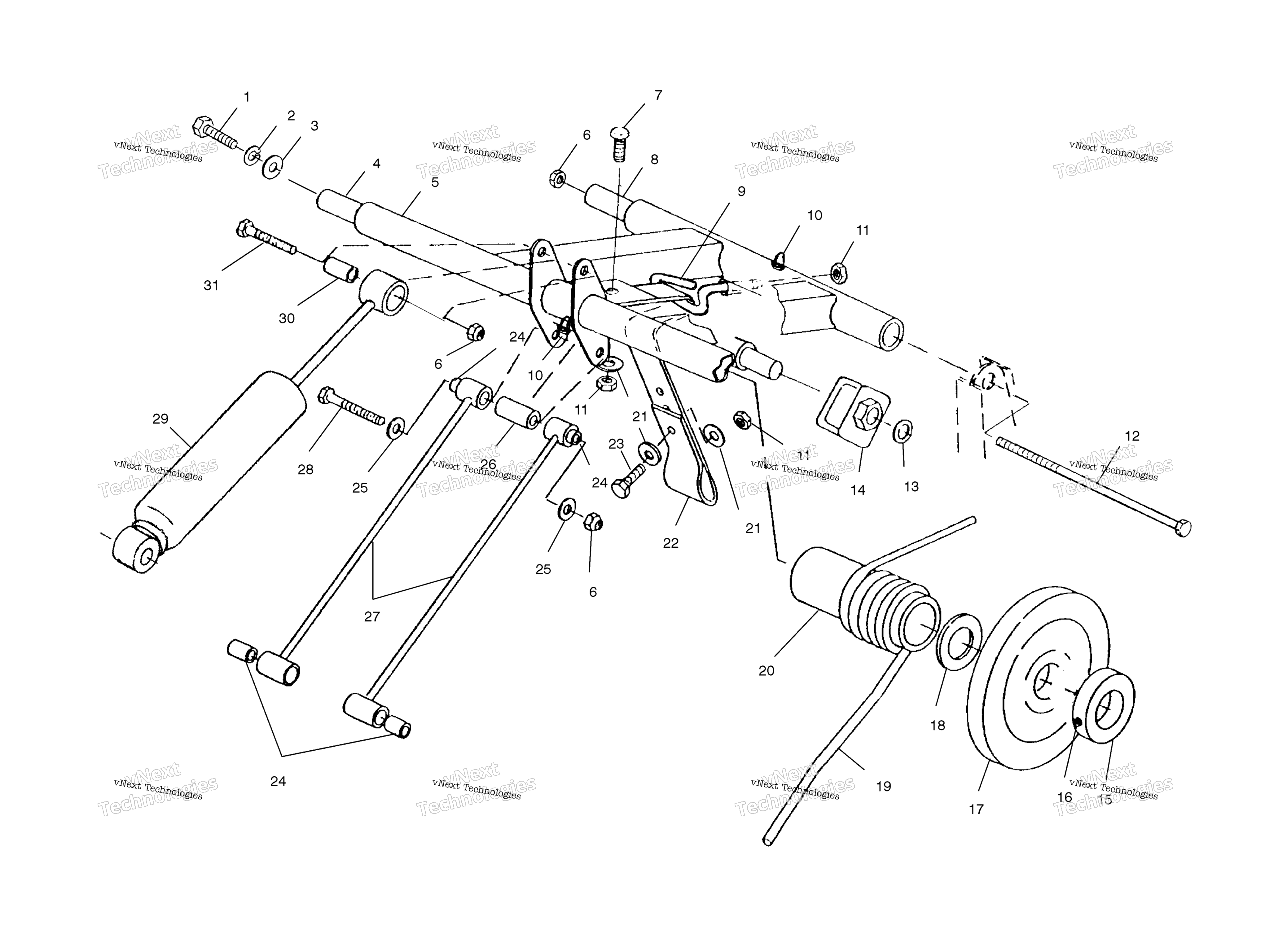 задний Torque Arm