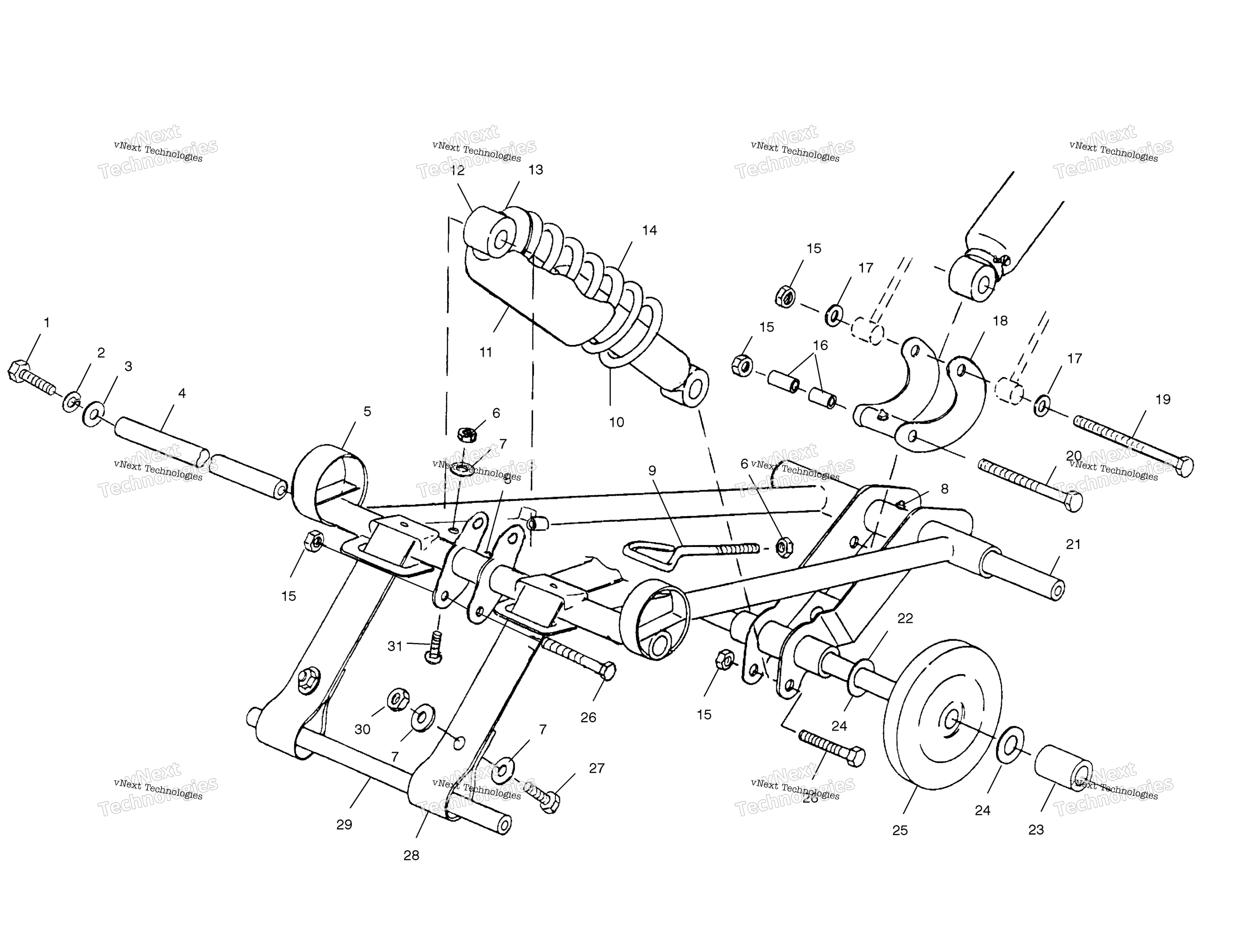 Передняя часть Torque Arm A