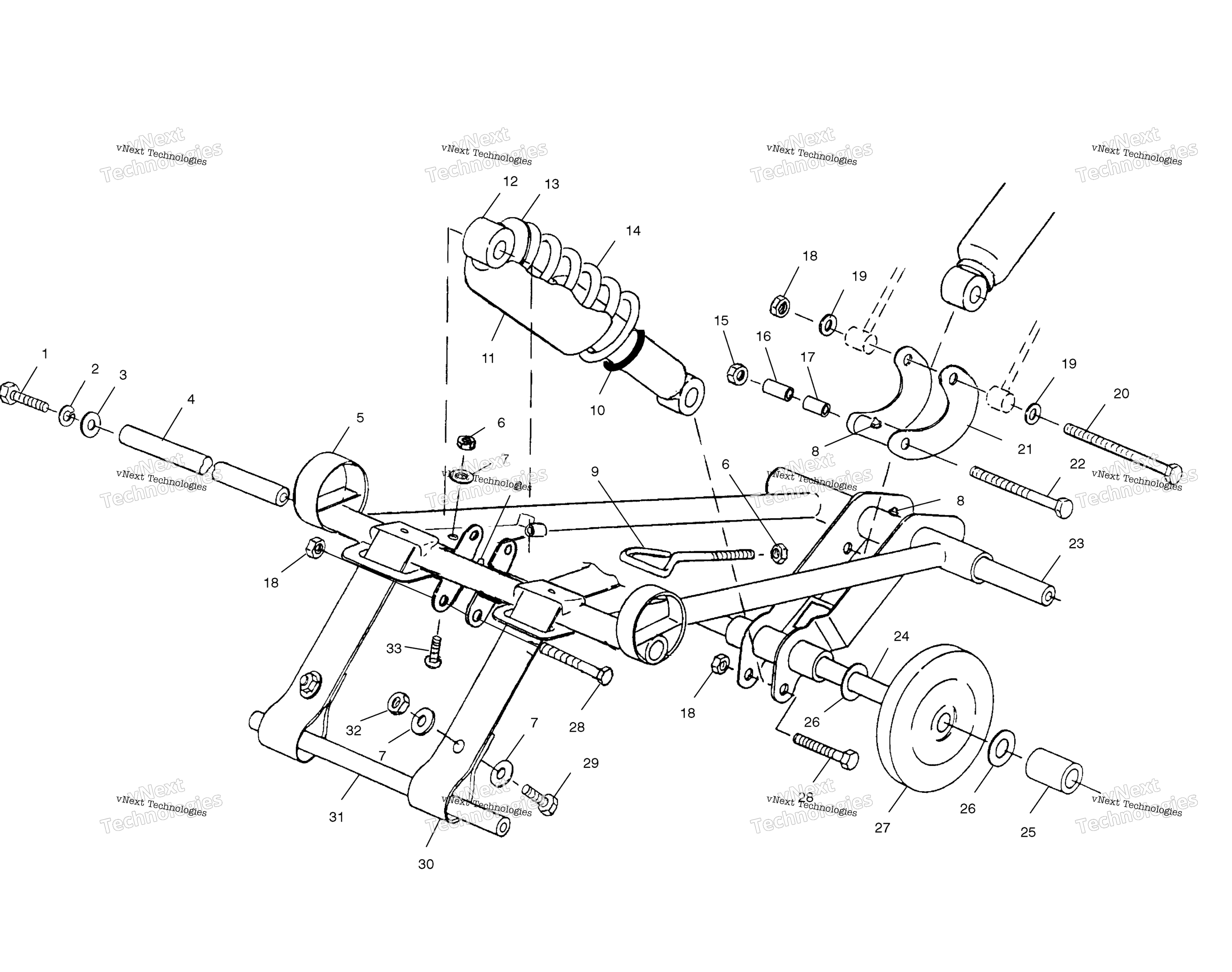 Передняя часть Torque Arm