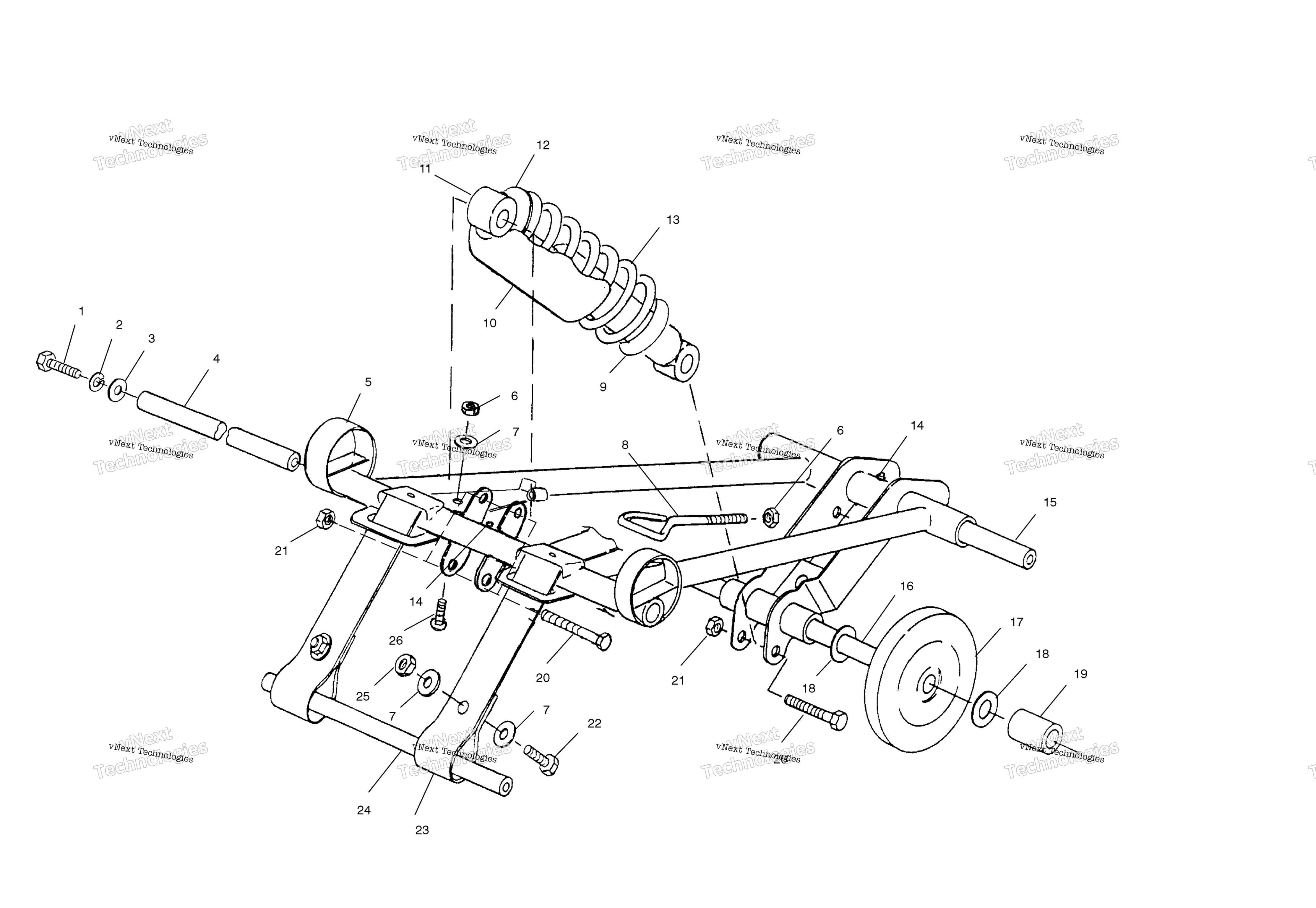 Передняя часть Torque Arm
