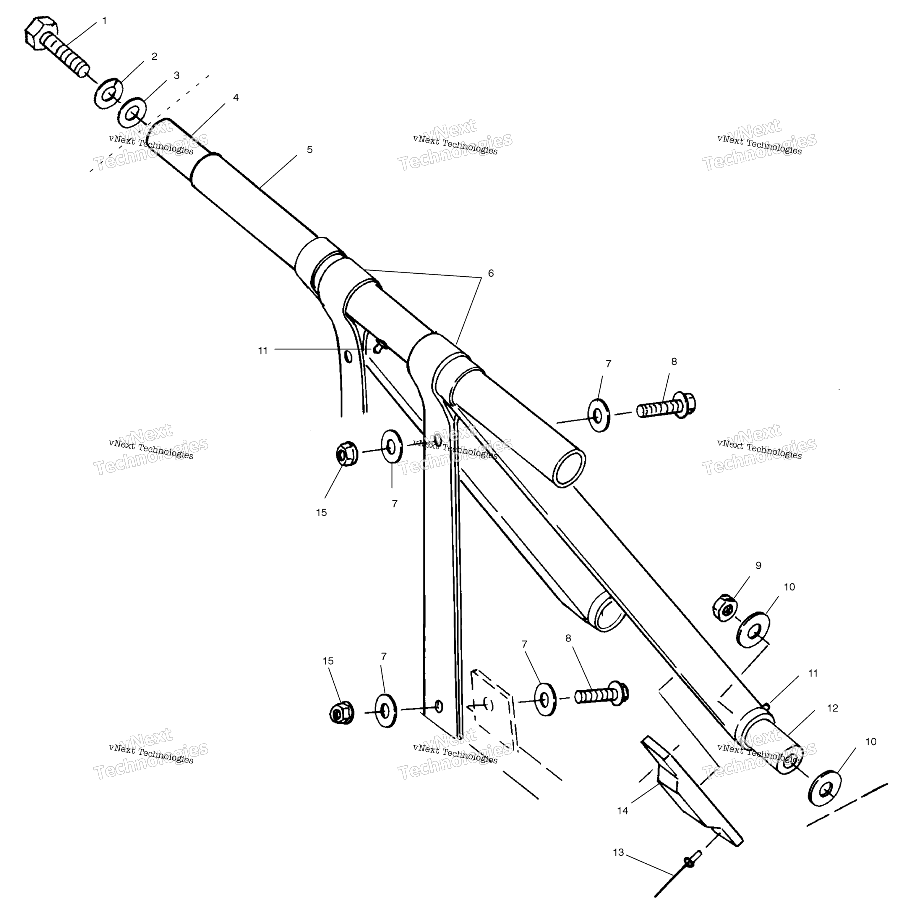 Передняя часть Torque Arm