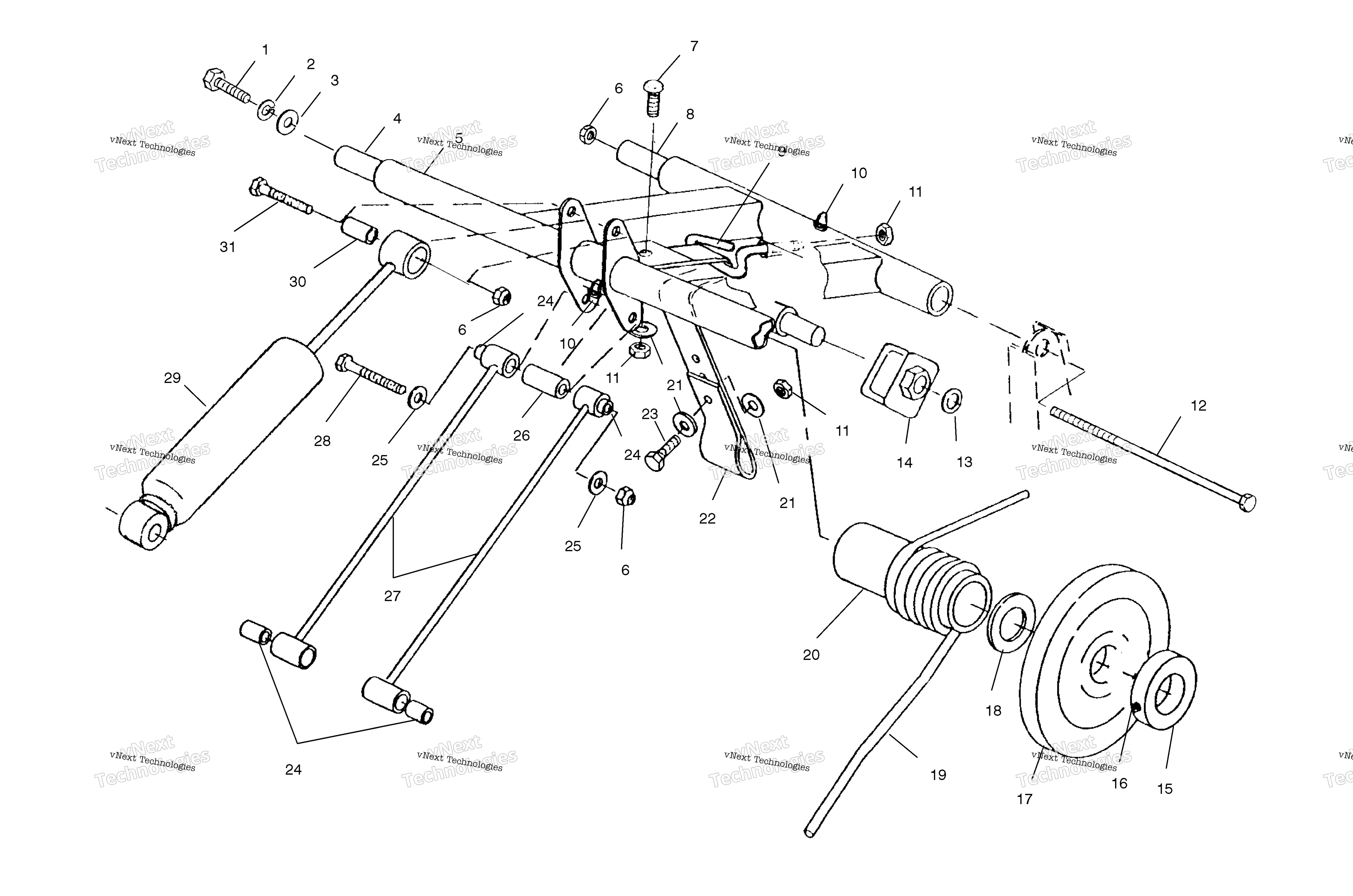 задний Torque Arm