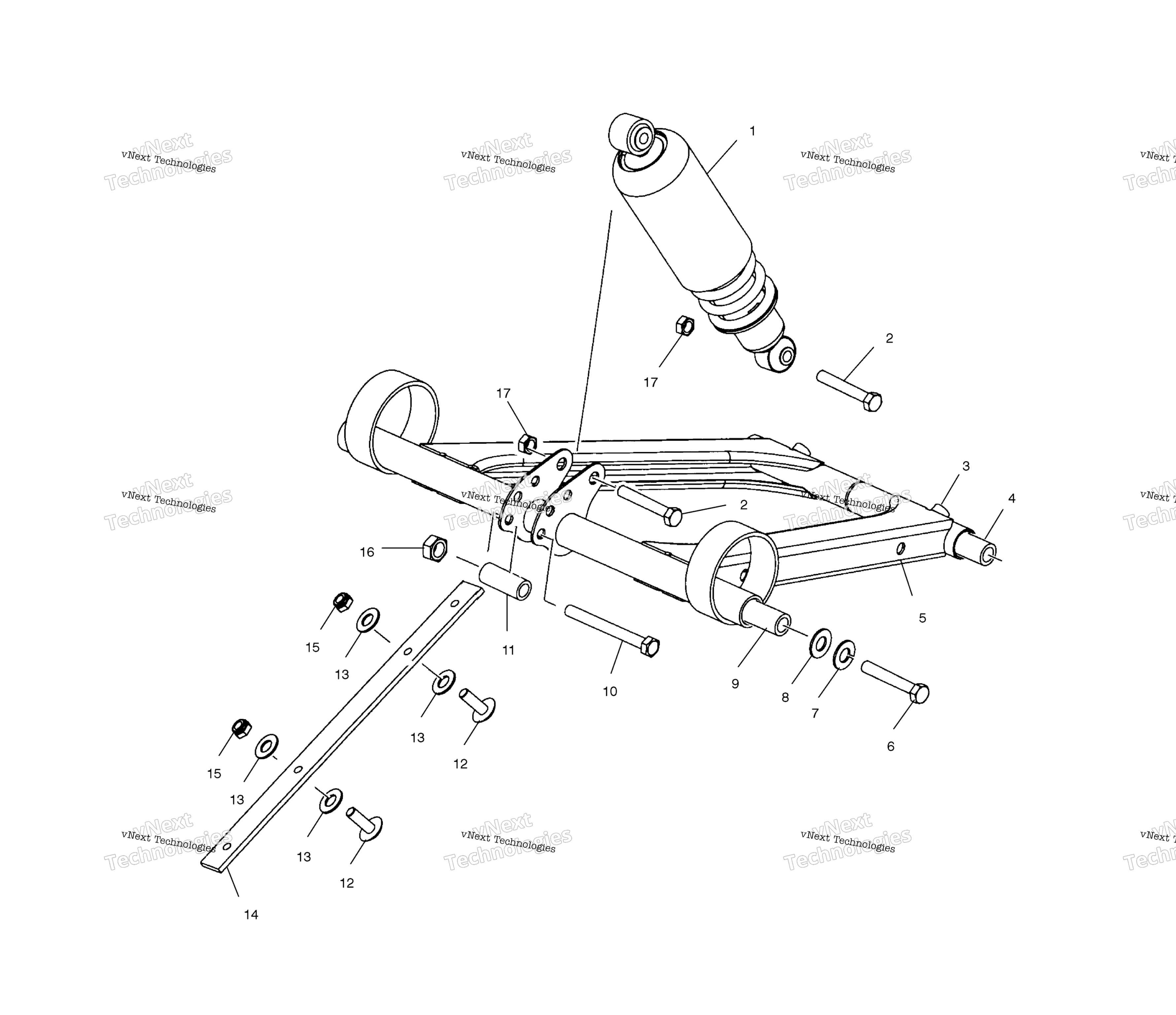 Передняя часть Torque Arm A