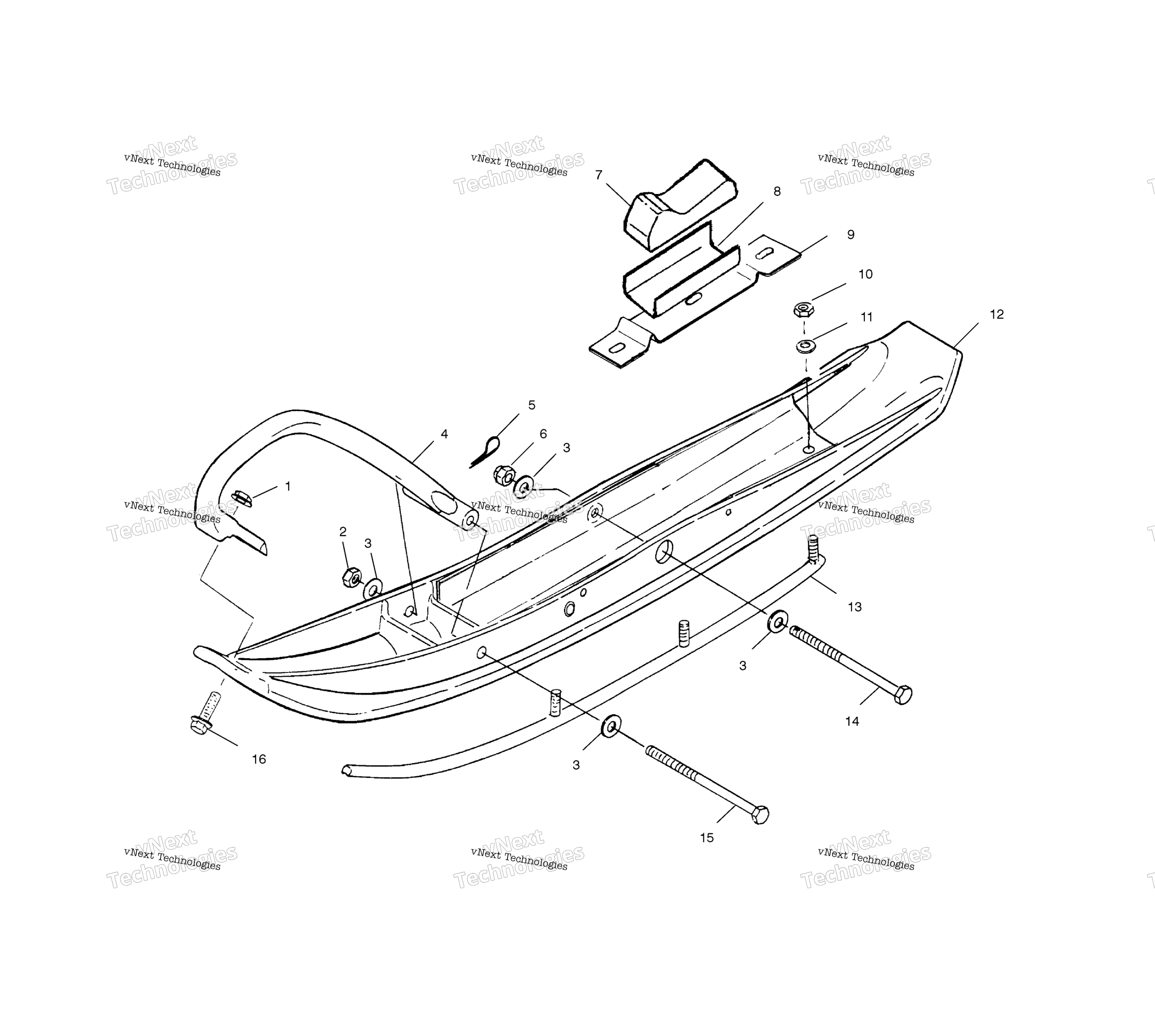 лыжа A