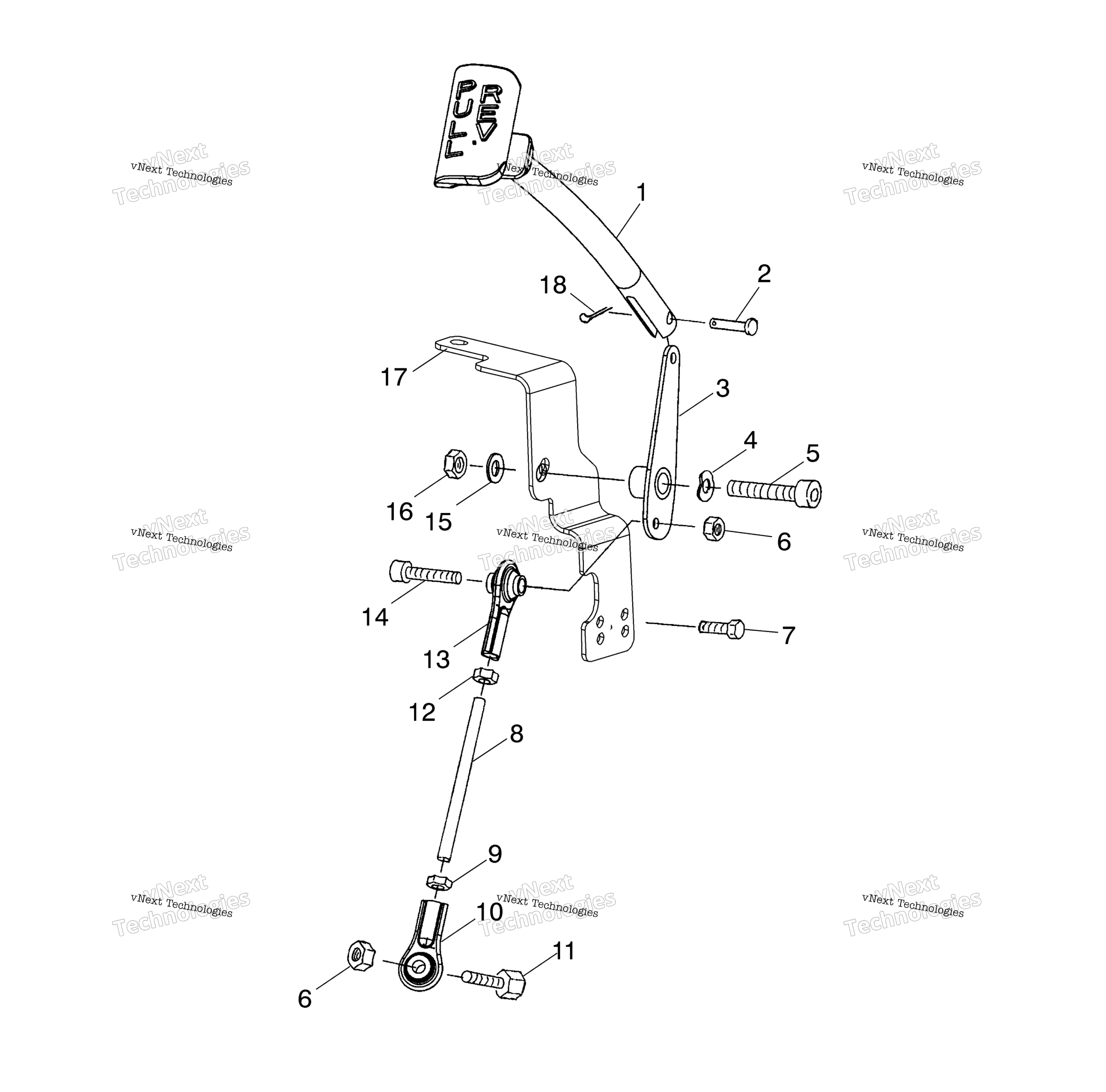 Задняя передача Linkage